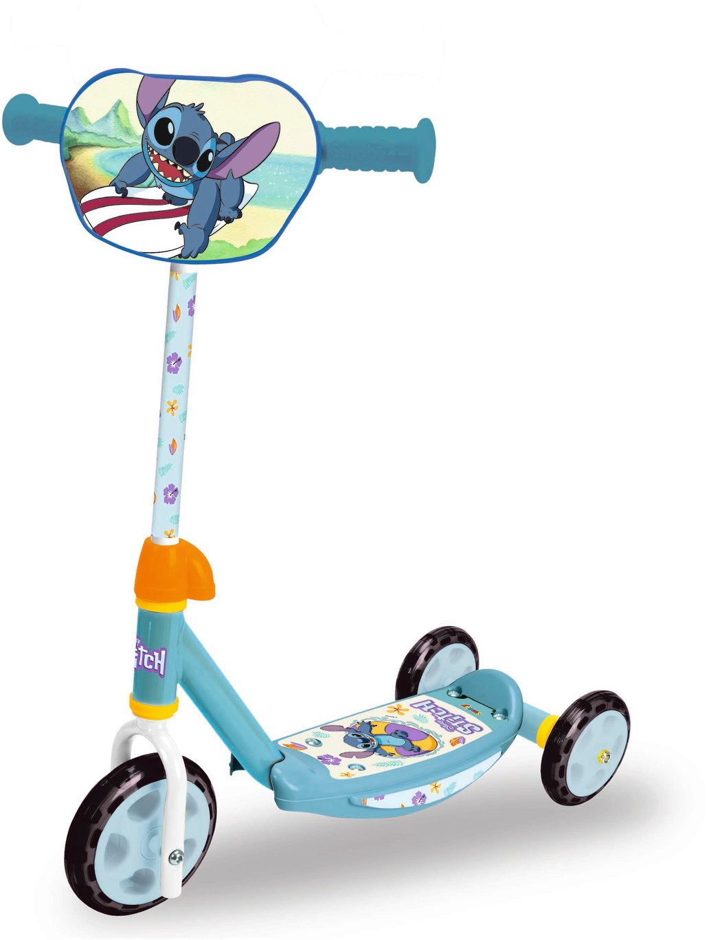 Tretfahrzeug Outdoor Spielzeug Tretroller 3-Rad Roller Disney Stitch 7600750917