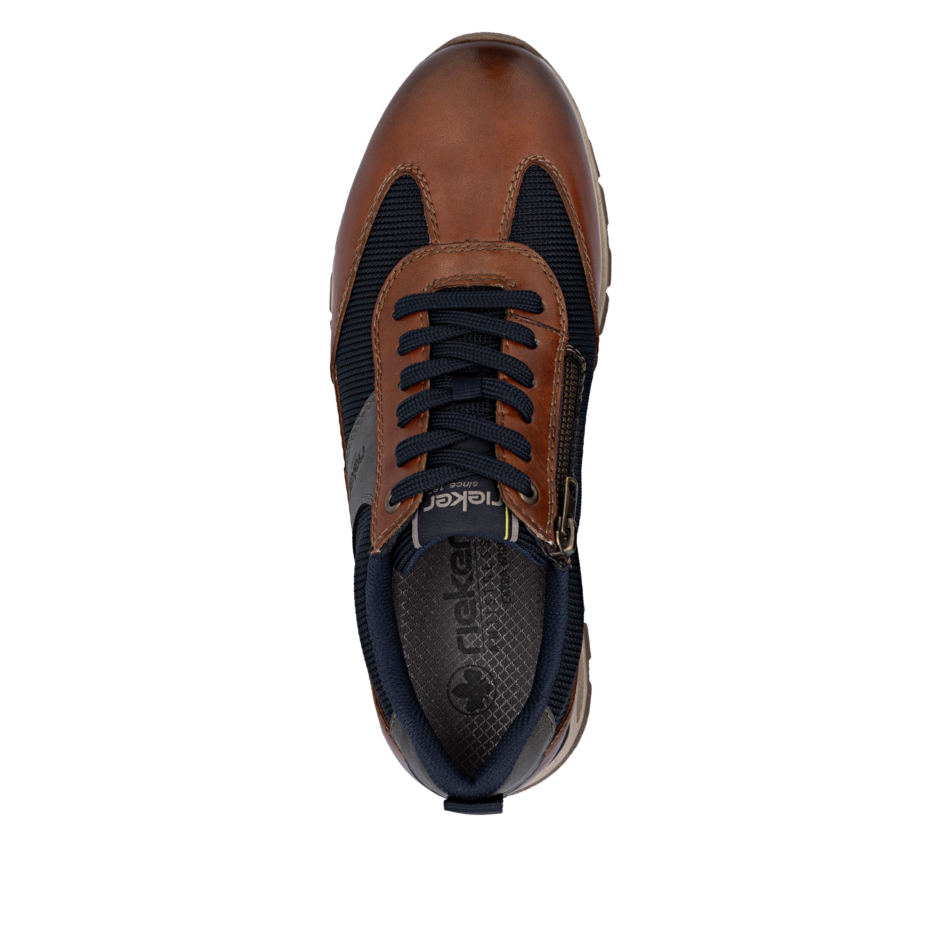 Rieker Sneaker Schnürschuh, Halbschuh, Casual-Sneaker mit gep. Schaftrand