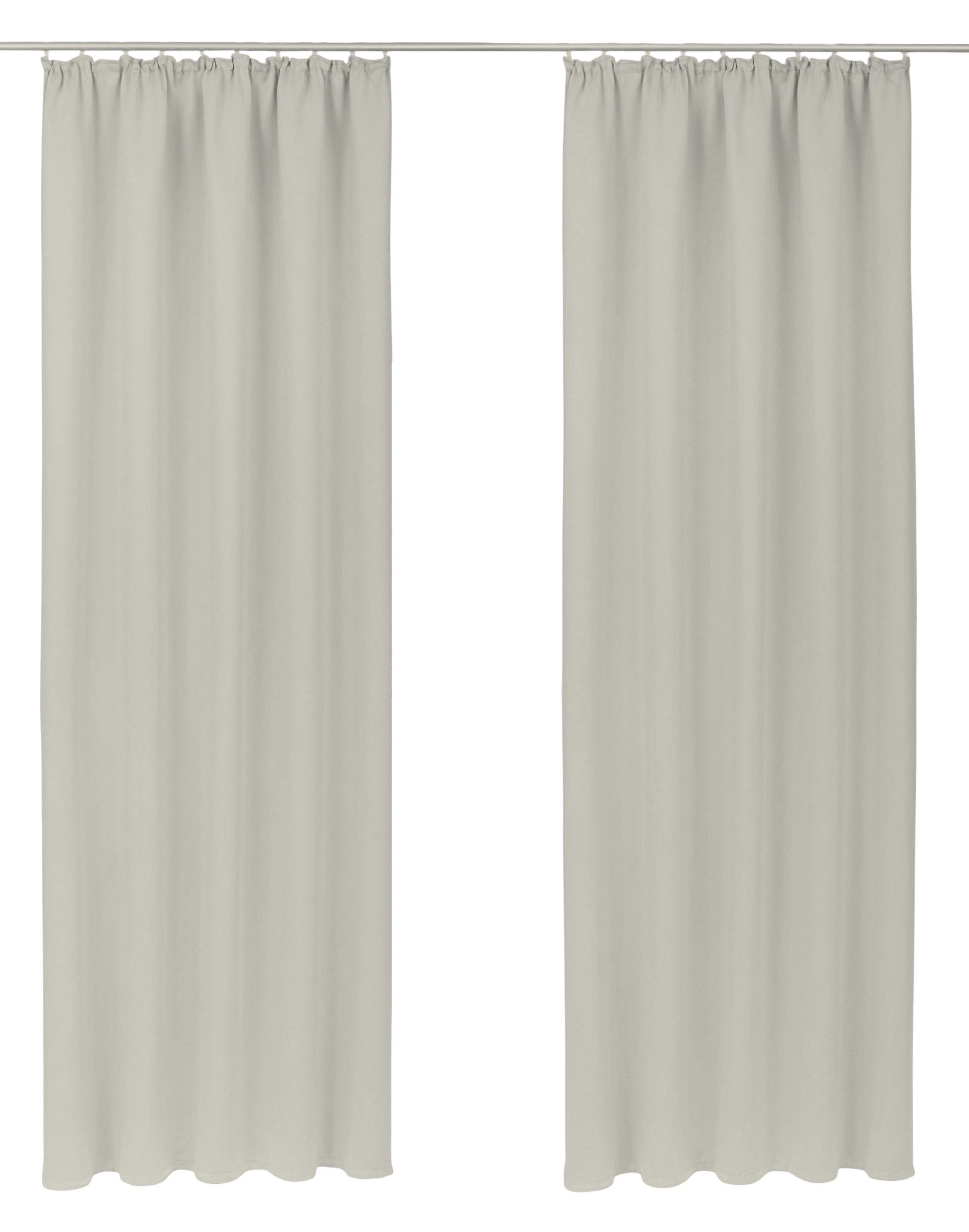 OTTO home Verdunkelungsvorhang Solana, Gardinen mit Kräuselband, verdunkelnd, 2er Set, Topseller (2 St), Kräuselband, verdunkelnd, 2er-Set Verdunklungsvorhang m – Bild 2 von 5