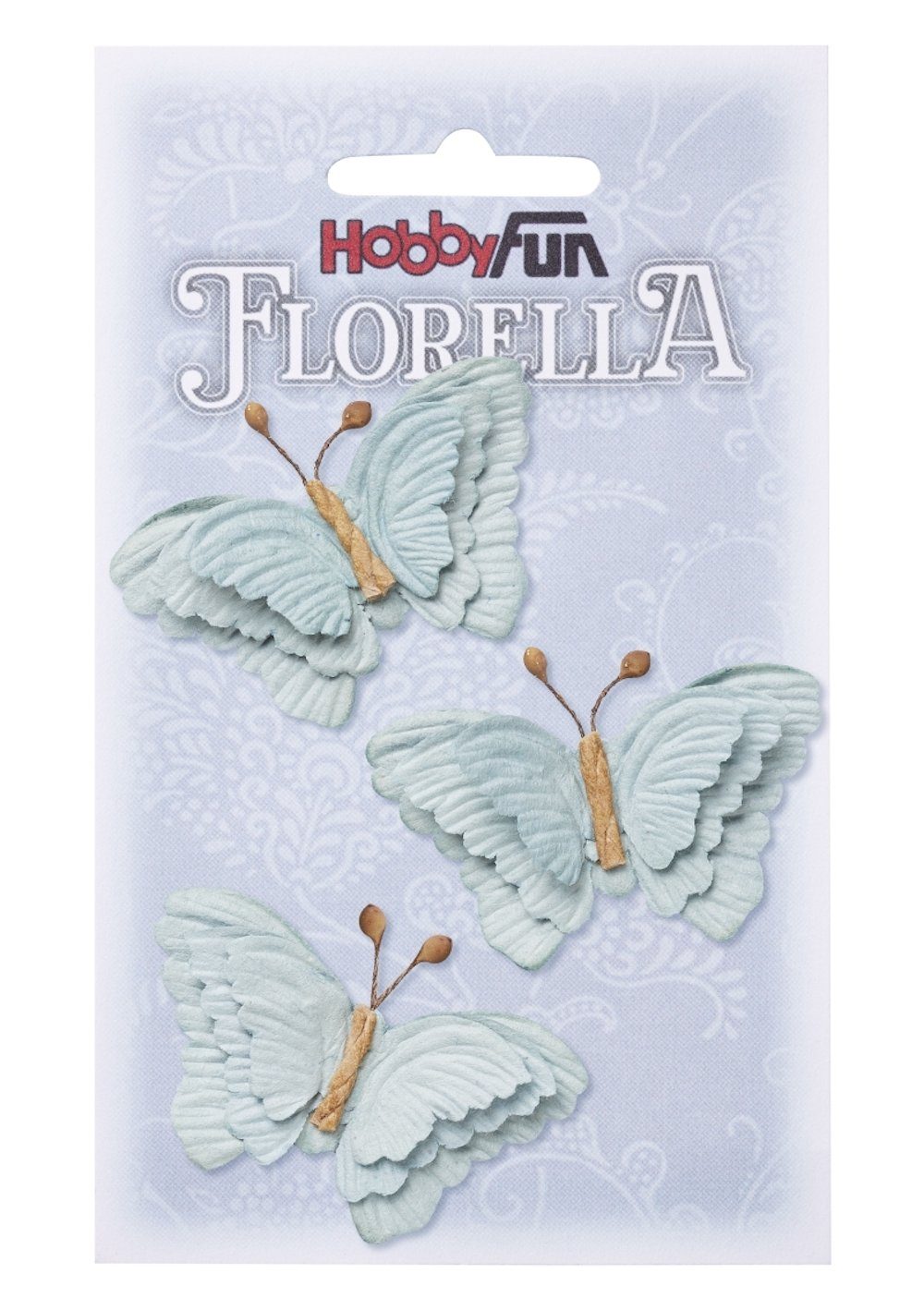 HobbyFun Dekofigur FLORELLA Schmetterlinge aus Maulbeer-Papier, ca.6