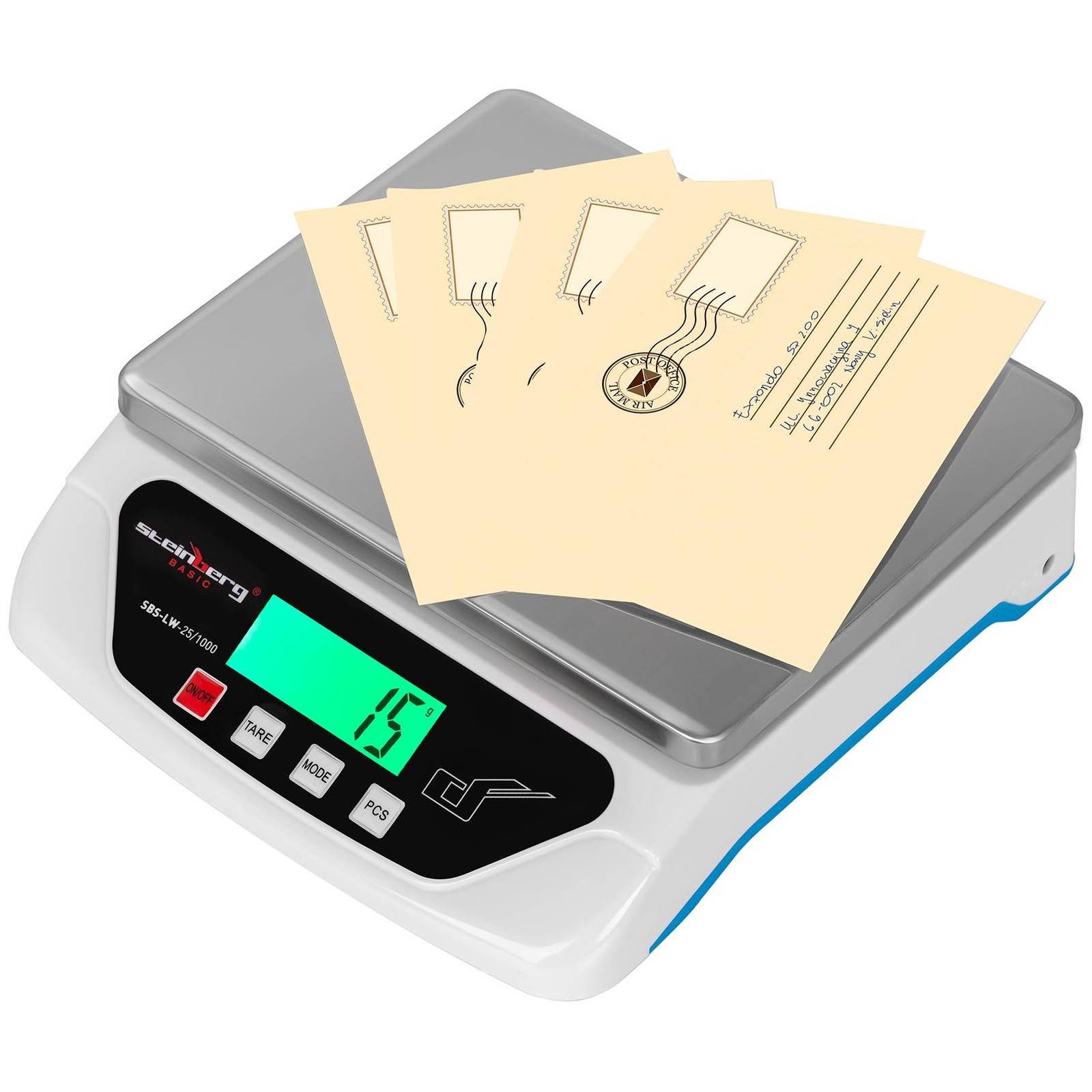 Steinberg Systems Feinwaage 25 kg / 1 g Digitale Küchenwaage Feinwaage Briefwaage Laborwaage LCD