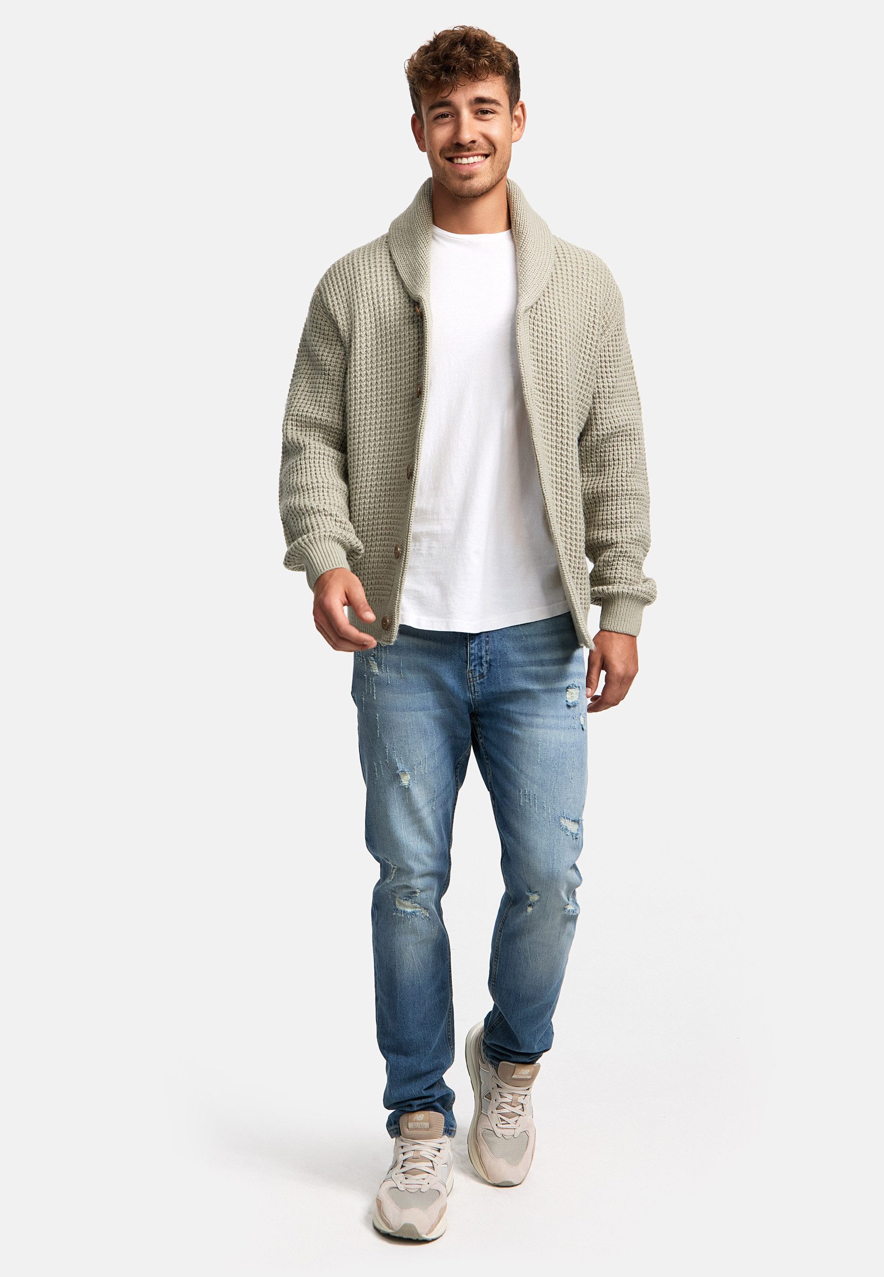 Indicode Strickjacke Herren INBrandox Herrenstrickjacke