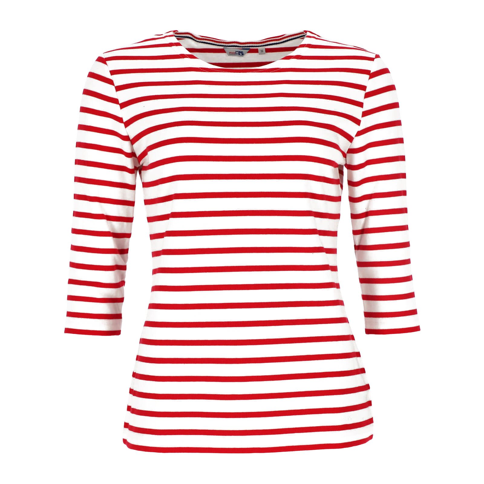 modAS 3/4-Arm-Shirt Bretonisches Damenshirt Rundhalsshirt mit Streifen aus günstig online kaufen