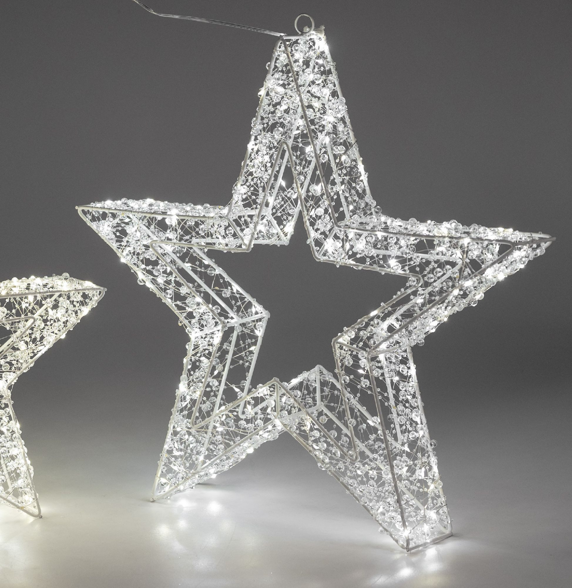 formano LED-Dekofigur Funkeleffekt, Mit Timerfunktion, Weiß, Motiv: Stern günstig online kaufen