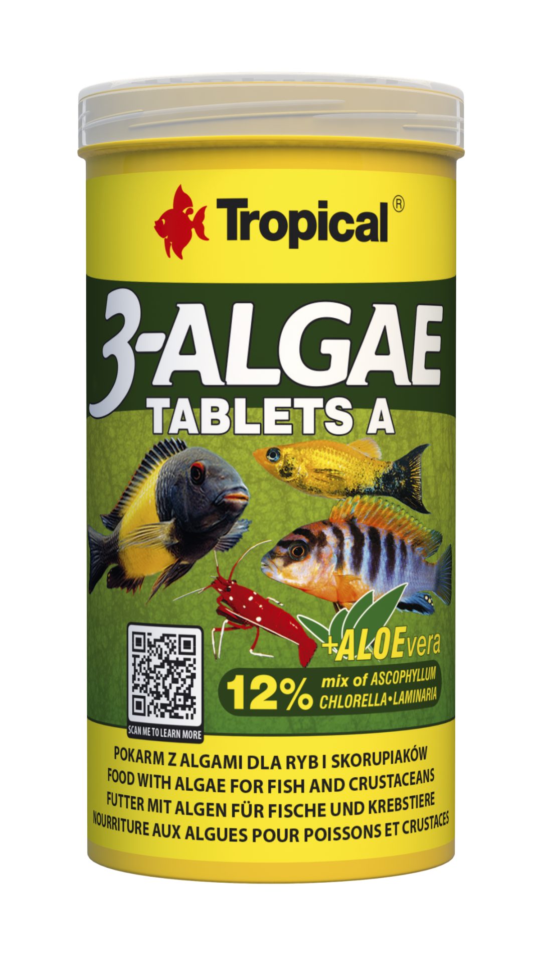 Tropical 3-Algae Tablets A, für: Fische und Krebstiere