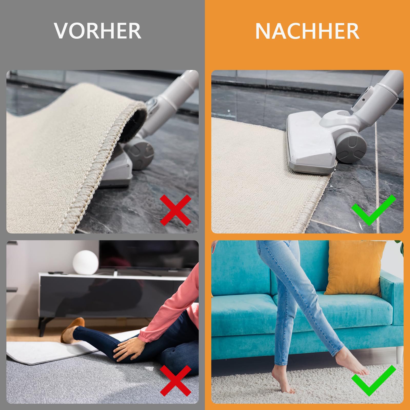 Coonoor Antirutsch Teppichunterlage Teppich Antirutschunterlage Teppich Pad günstig online kaufen