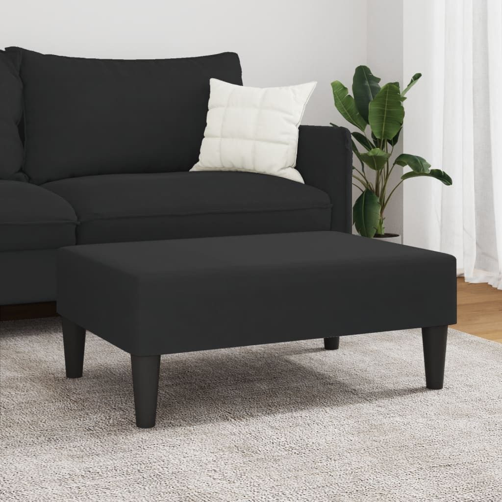 vidaXL Polsterhocker Fußhocker Schwarz 77x55x31 cm günstig online kaufen