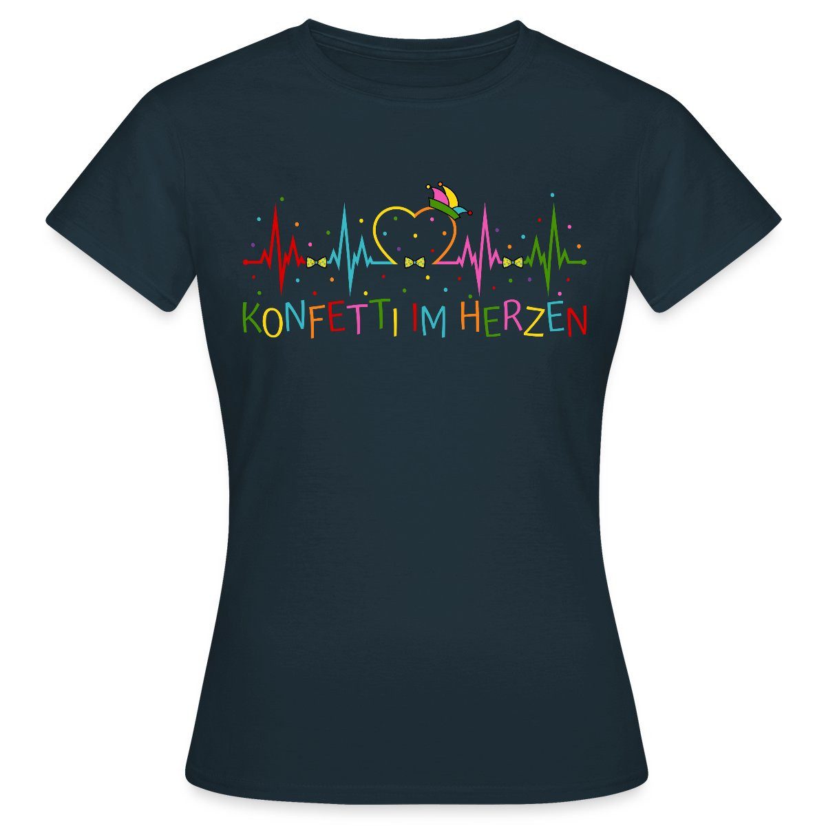 Spreadshirt T-Shirt Herzschlag Konfetti Im Herzen günstig online kaufen