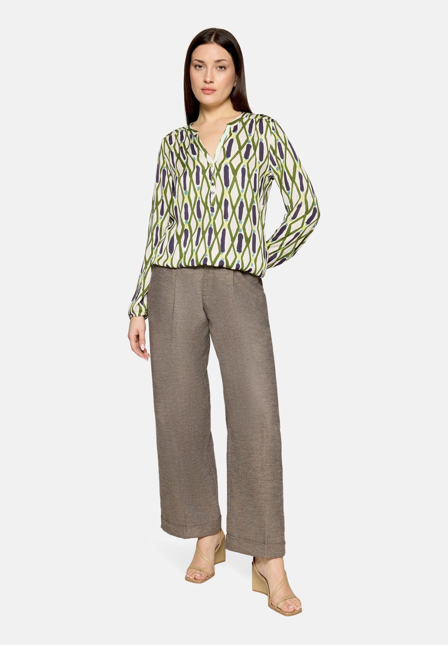 Cartoon Schlupfbluse Damen mit Muster