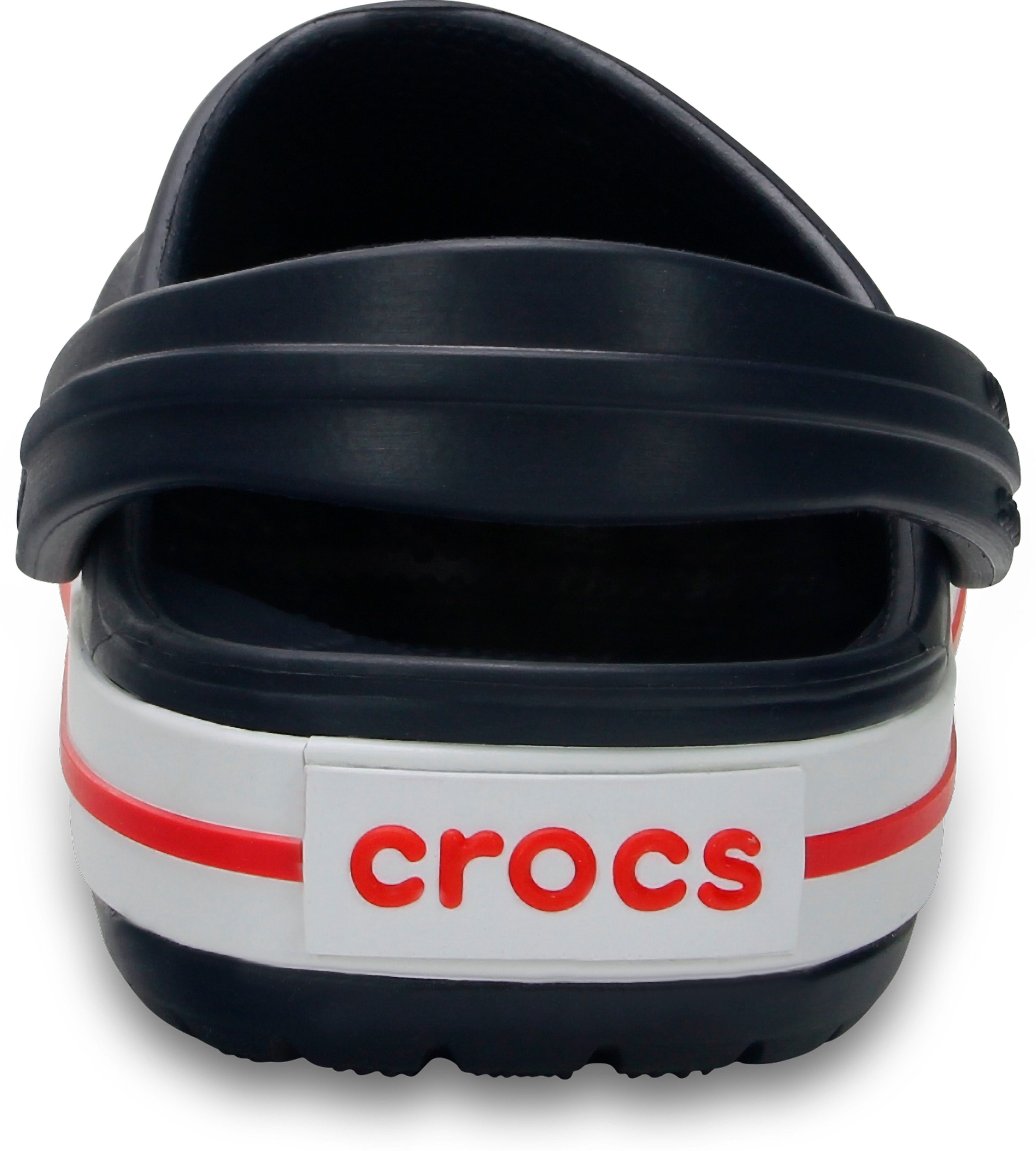 kontrastfarbigen Clog K Clog Crocband Akzenten mit navy-red Crocs