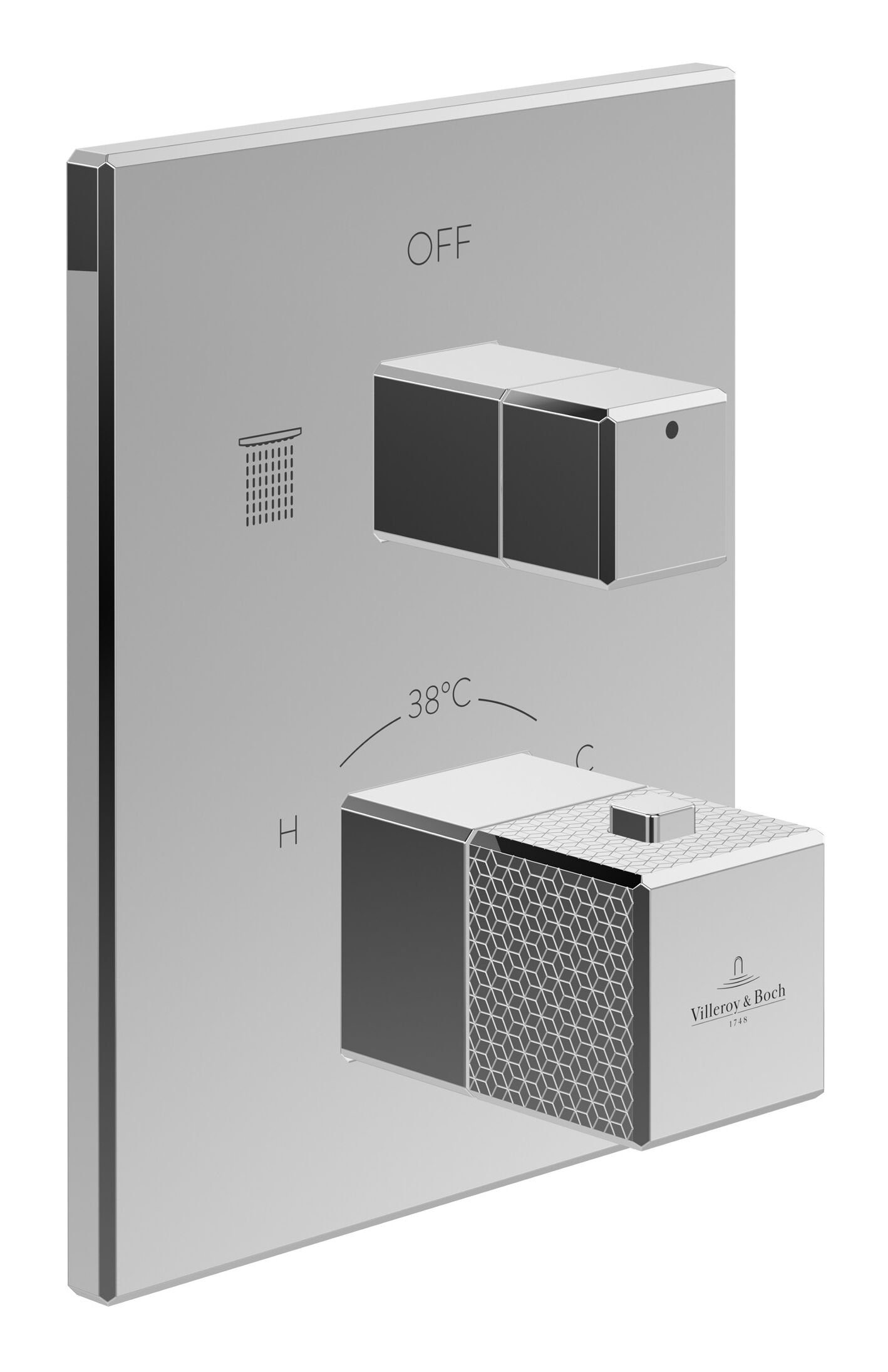 Villeroy & Boch Unterputzarmatur Mettlach Unterputz-Thermostat, mit Umsteller, Wandmontage