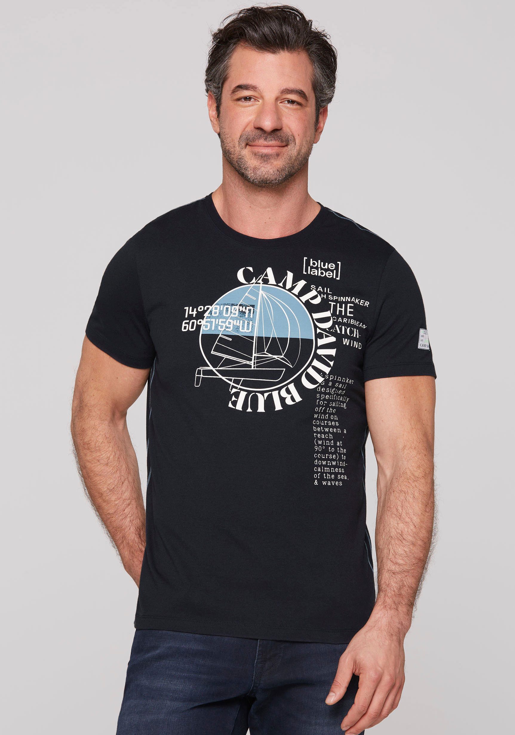 CAMP DAVID T-Shirt mit Wording-Prints günstig online kaufen