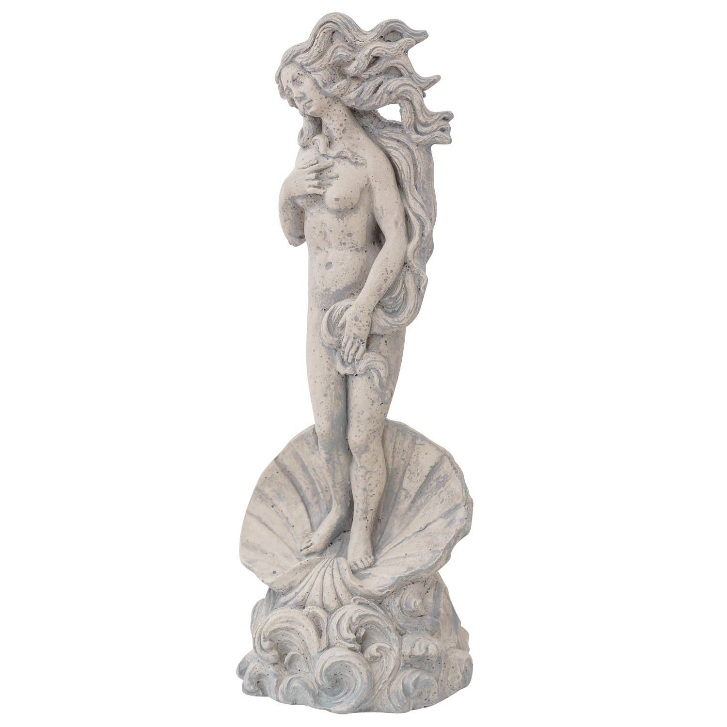 Venus Figur Anti Aubaho Gartenfigur Kunststein Statue Botticelli Replik massiver Skulptur