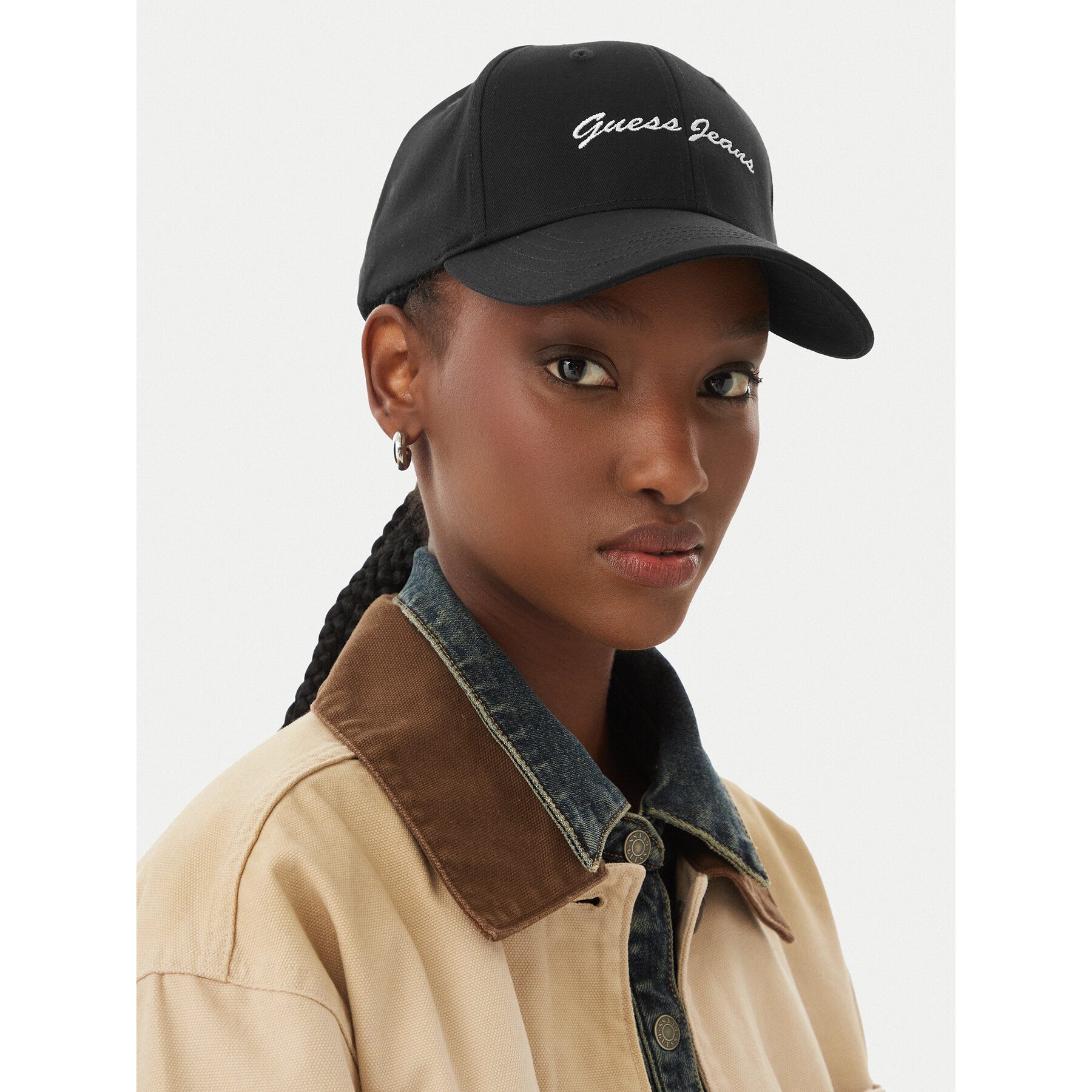 GUESS JEANS Baseball Cap Guess Jeans Unisex Schwarze Baseballkappe