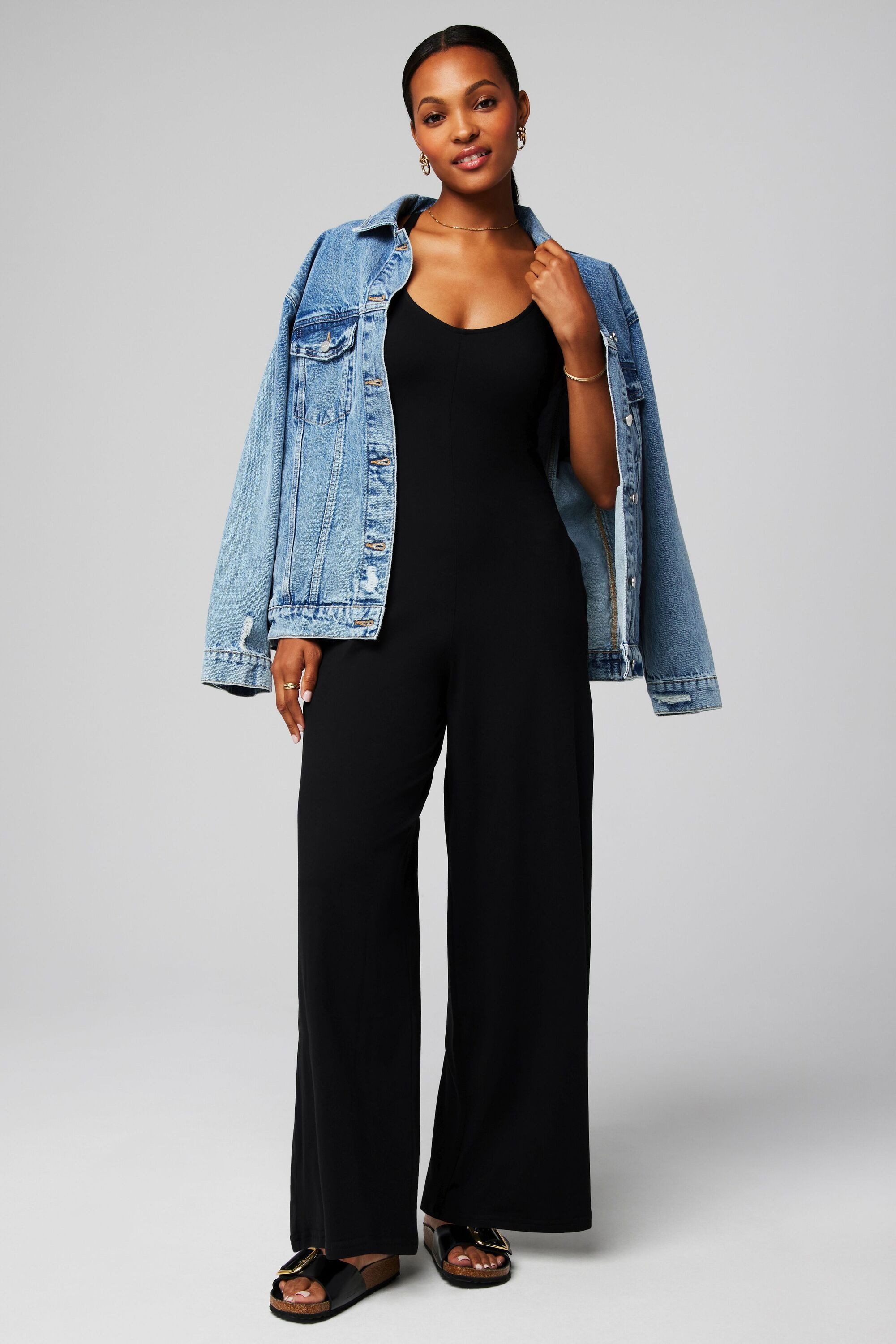 Fabletics Jumpsuit CLOUD JERSEY WIDE LEG ONESIE (1-tlg) mit weitem Bein – Bild 4 von 4