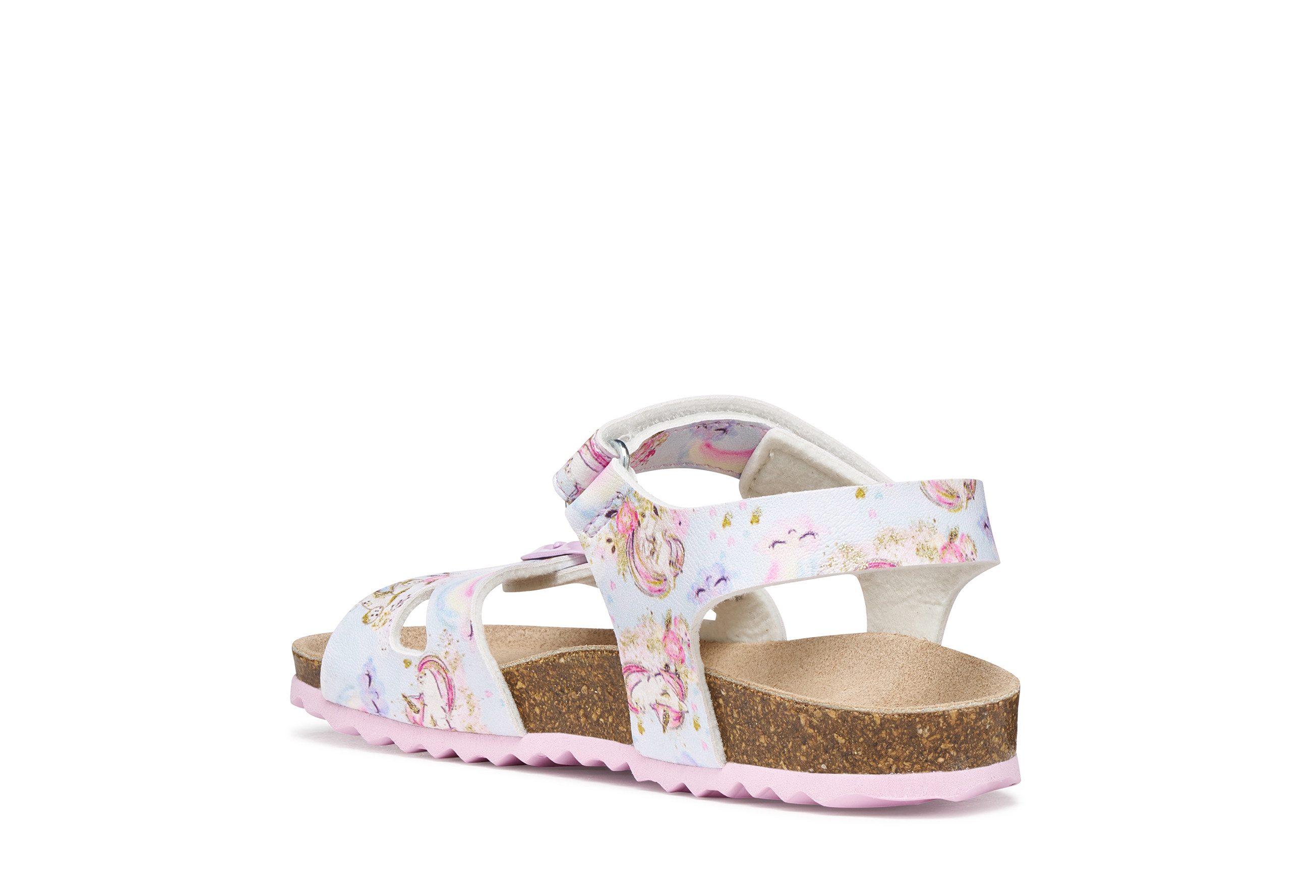 Geox J ADRIEL GIRL Sandale Kinderschuh mit Klettverschluss, Größenschablone zum Download