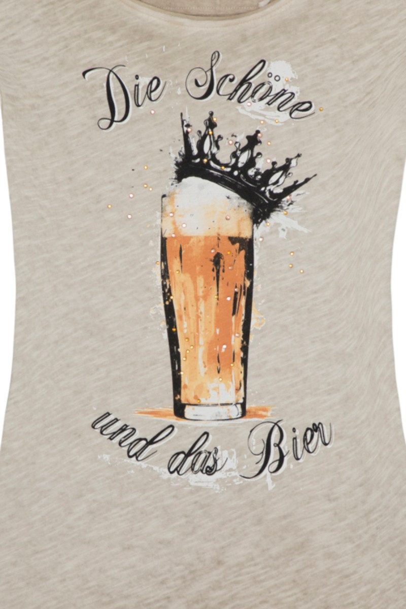 Hangowear Trachtenshirt Trachtenshirt Damen - GERTRUD - beige günstig online kaufen