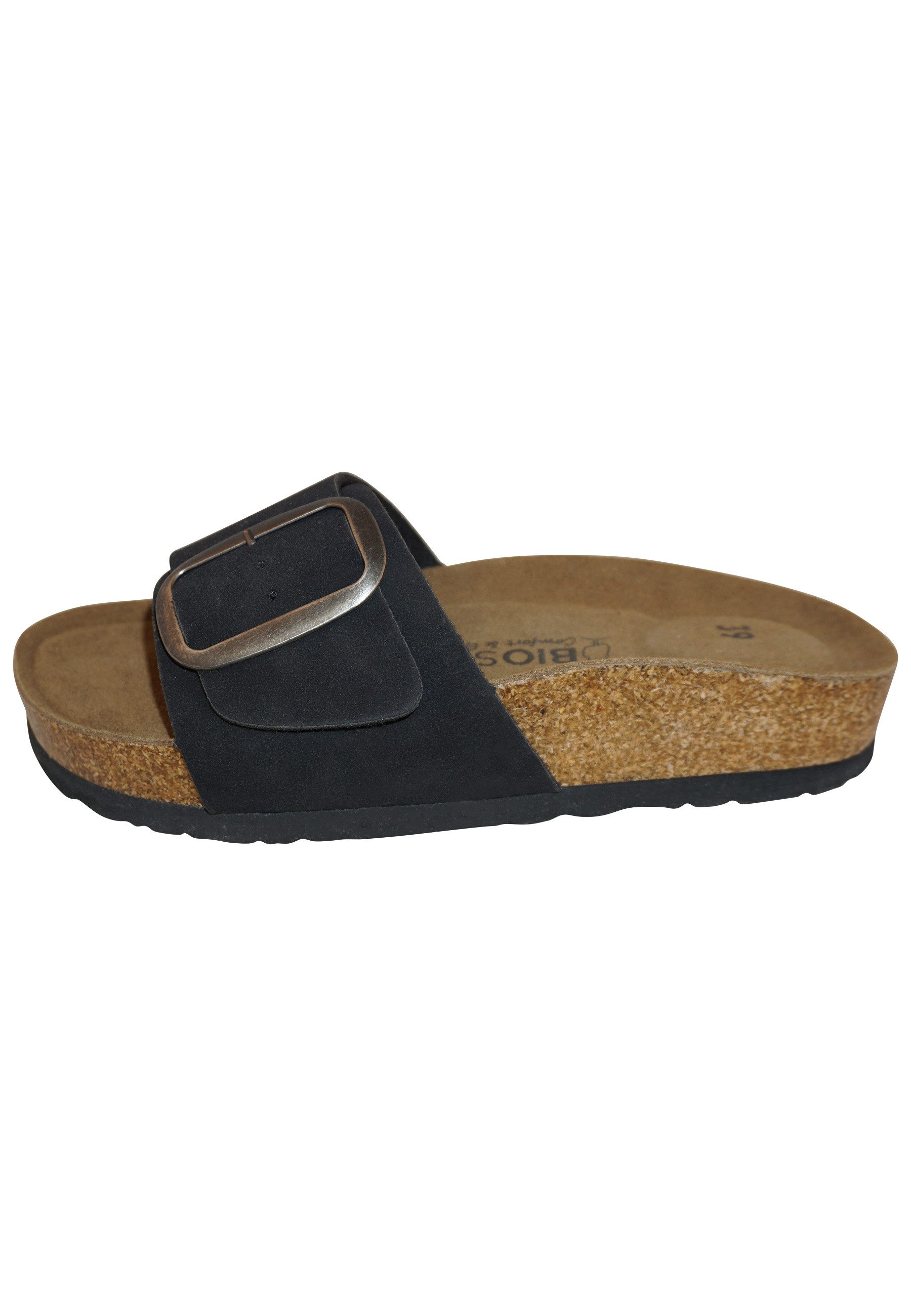 Biosoft Comfort & Easy Walk Biosoft Flache Sandalen Damen Sommer Leder Optik Größe 37 - 43 Hurdy Sandale – Bild 2 von 5