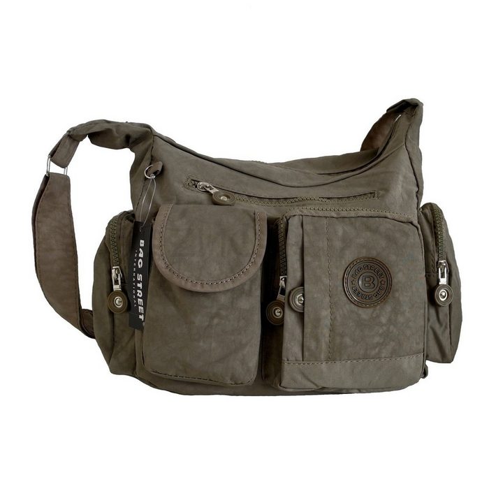 BAG STREET Umhängetasche Bag Street - Uni Crossbody Bag Stofftasche Umhänge (1 Stück)