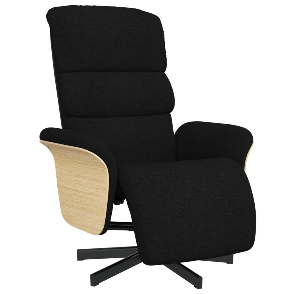 vidaXL Sessel Relaxsessel mit Fußteil Schwarz günstig online kaufen
