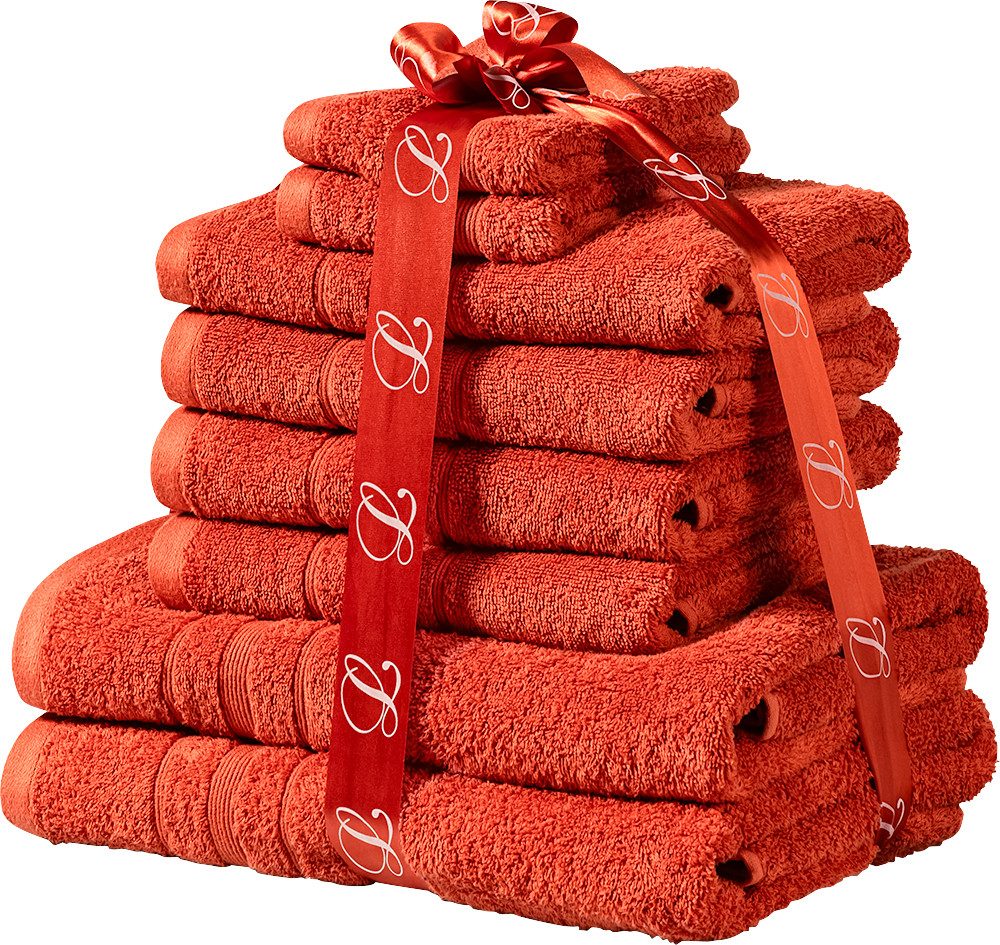 Levora Handtuch Set, Frottee (Packung, 8-St), Hochwertig weiche und flauschige Qualität