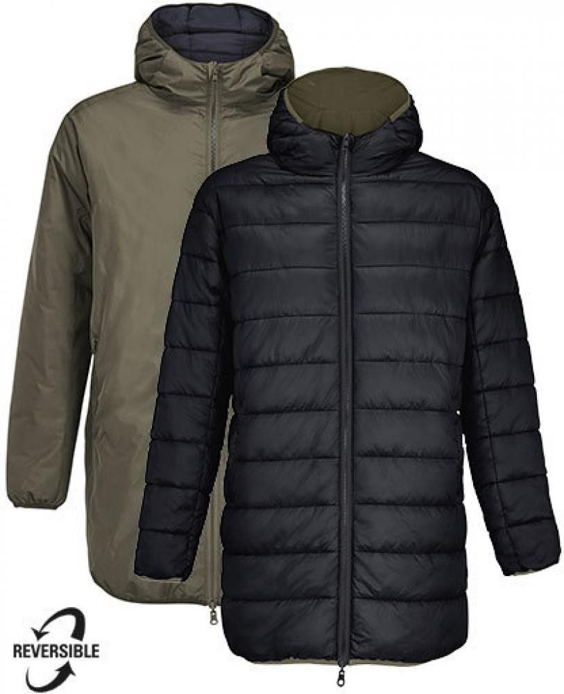 SOLS Kapuzensweatjacke Unisex Zweiseitig Tragbarer Parka - Reverse