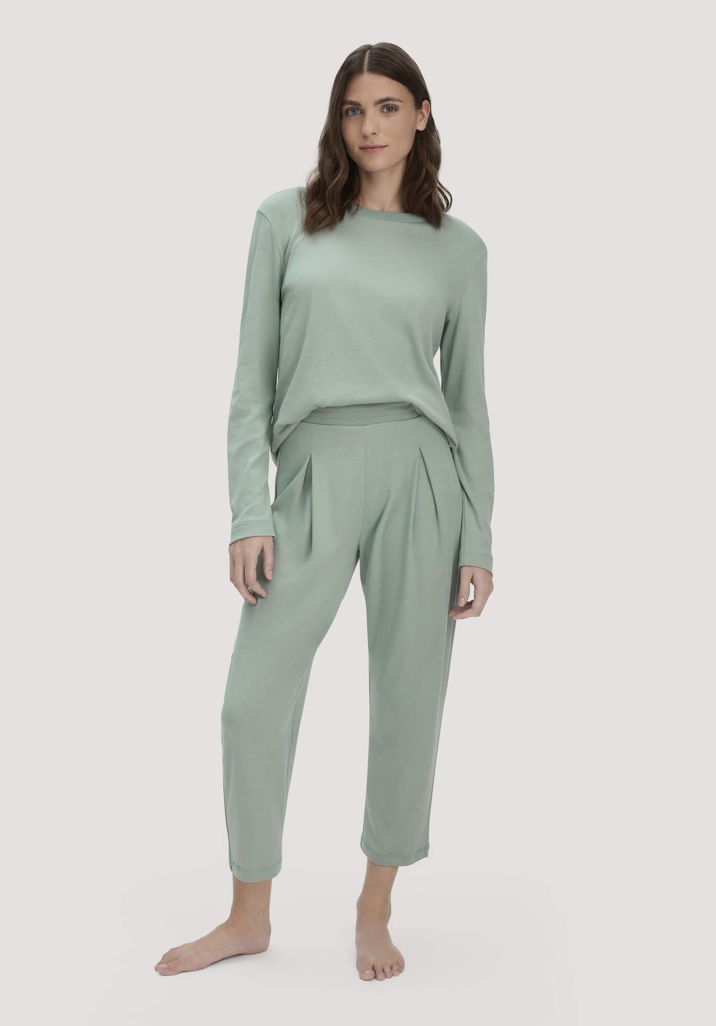 Hessnatur Pyjama Regular PURE NATURE aus reiner Bio-Baumwolle (2 tlg) günstig online kaufen