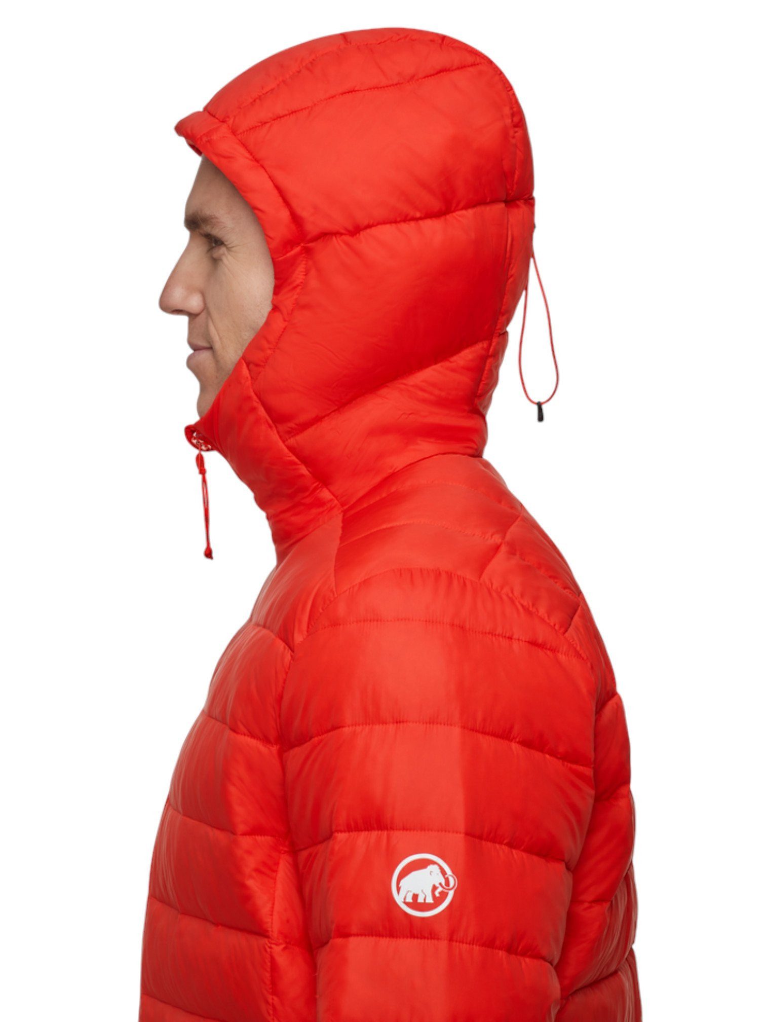 Mammut Winterjacke Crag Insulated Hooded (warm, leicht) rot Herren