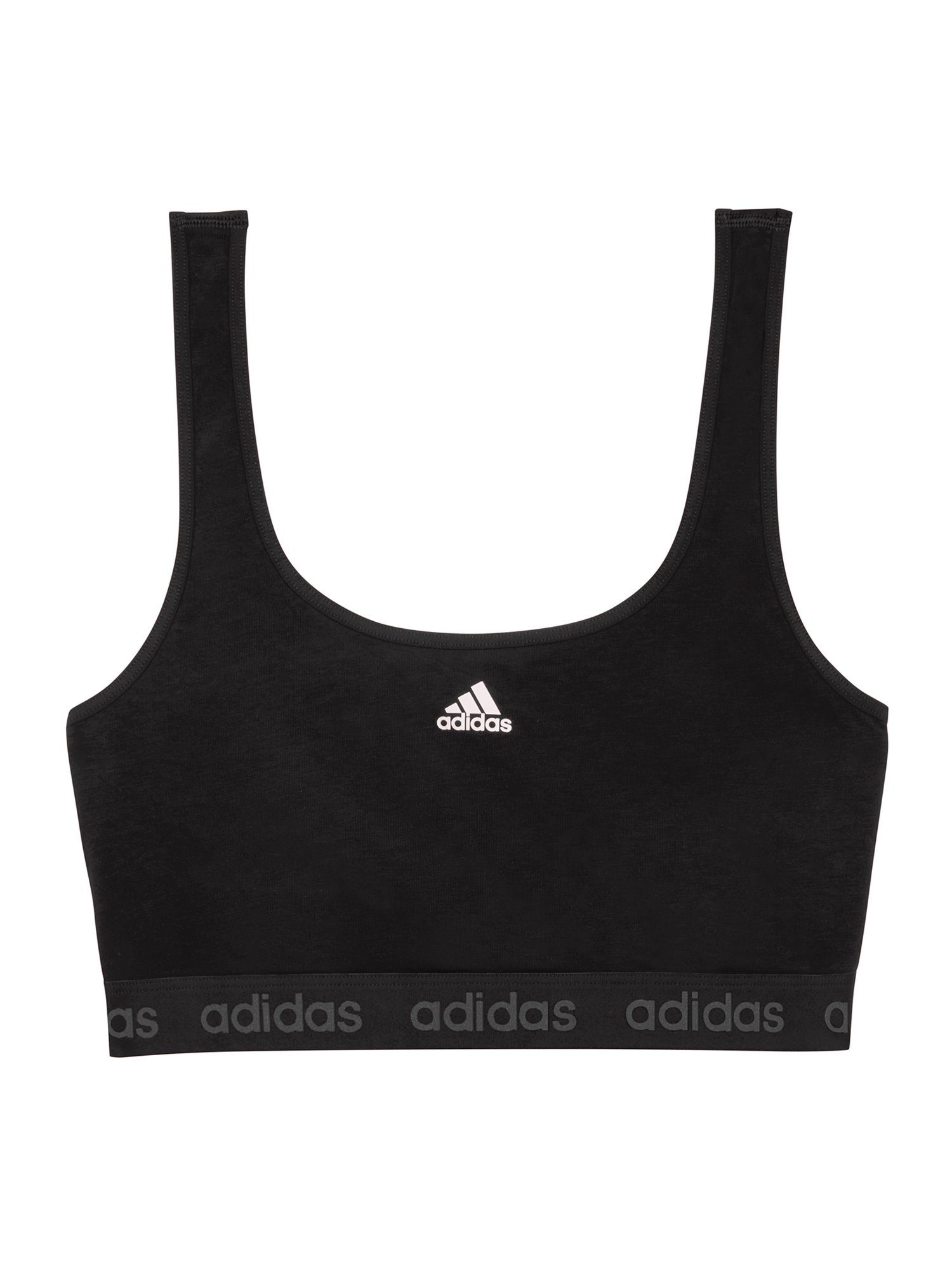 BRA Bustier schwarz CROP Sportswear adidas