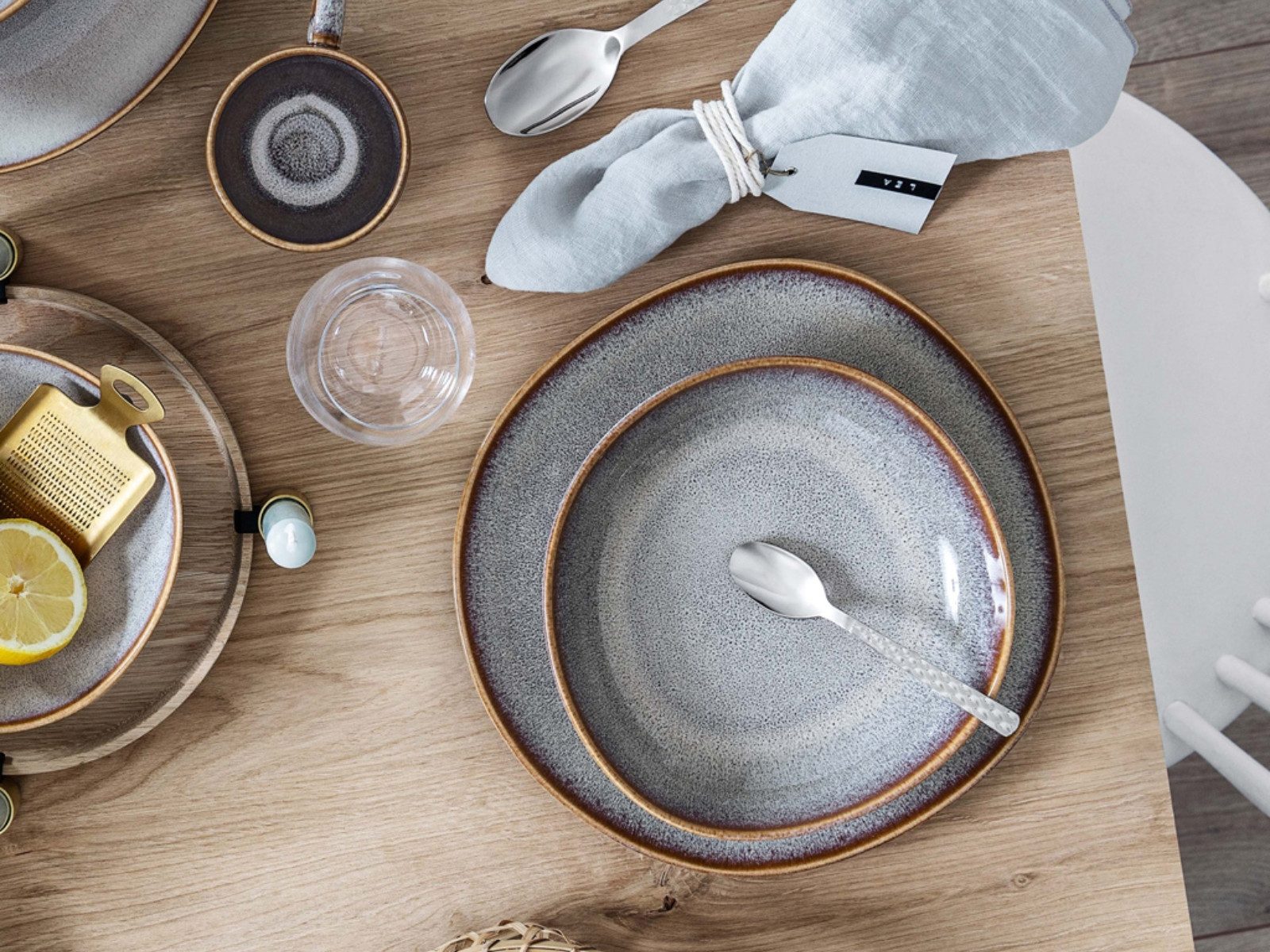like. by Villeroy & Boch Teller-Set Lave beige Speiseteller 28 cm Set6, Steinzeug