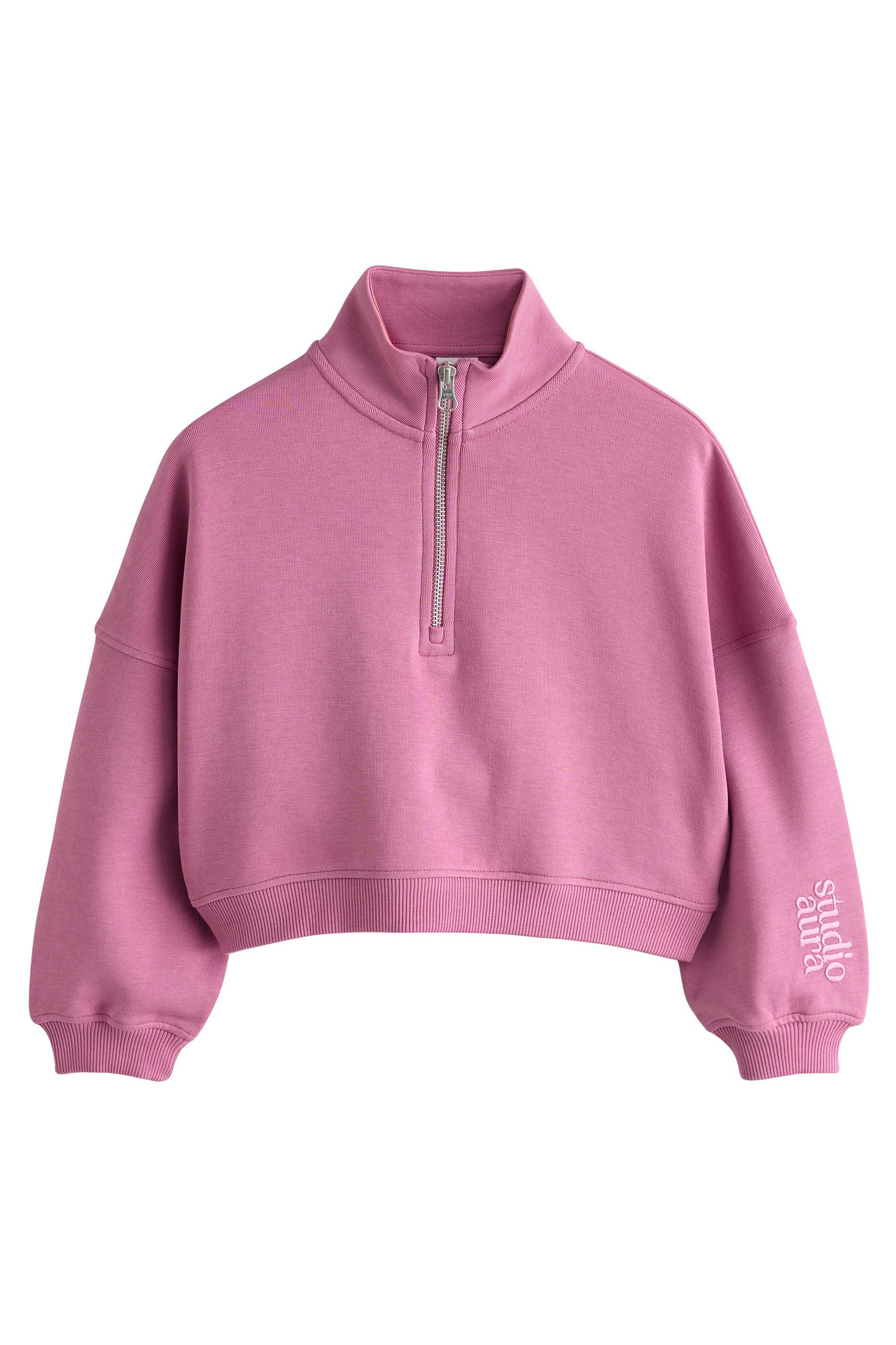 Next Sweater Sweatshirt mit viertellangem Reißverschluss (1-tlg)