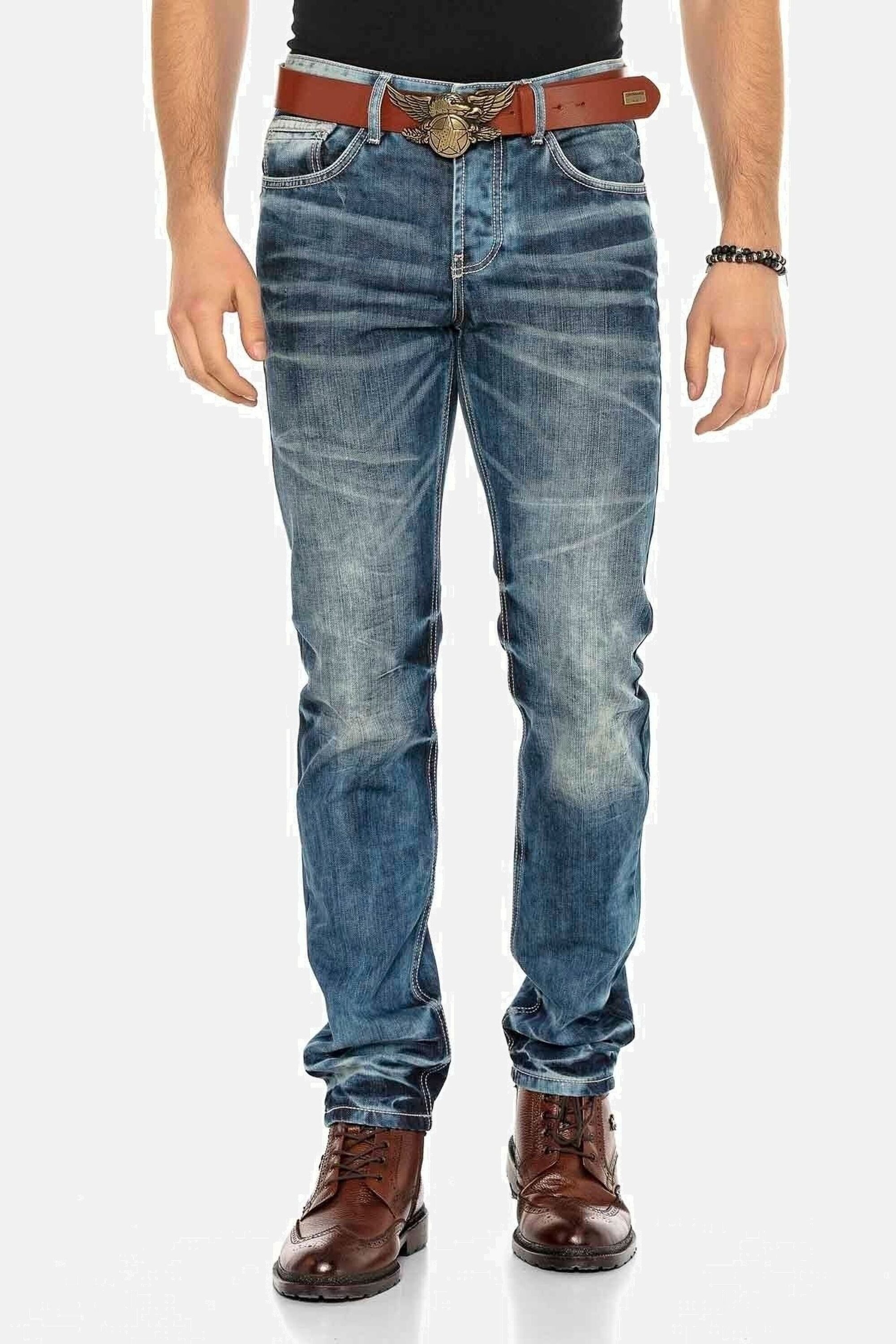 Cipo & Baxx 5-Pocket-Jeans Jeans in Straight-Fit, CD-328 günstig online kaufen