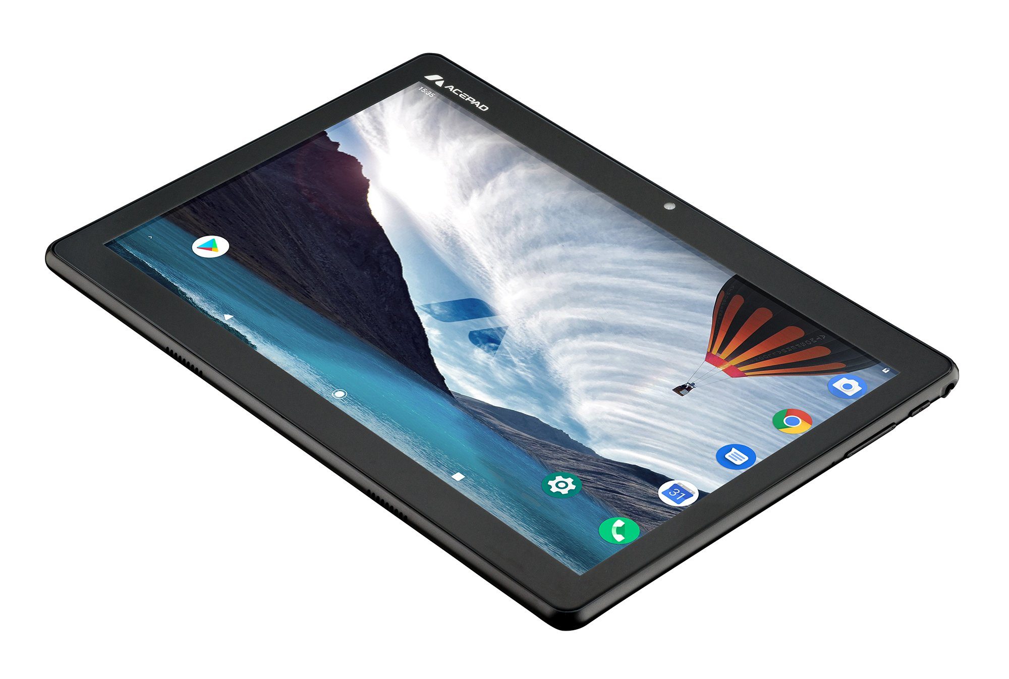 Ram, Full-HD Acepad 128 Bluetooth-Tastatur Android, mit (10,1", 1920x1200, Tablet v2024 Schwarz Wi-Fi, 6GB 4G A145T FHD (LTE), 10", GB, FLEXI Bluetooth-Tastatur "Flexi) mit