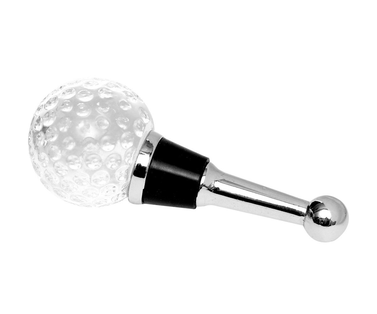 Brillibrum Weinflaschenöffner Golfball Flaschenverschluss Weinverschluss Golfer Geschenkidee Champagner Stopfen Aus Glas Wiederverwendbar