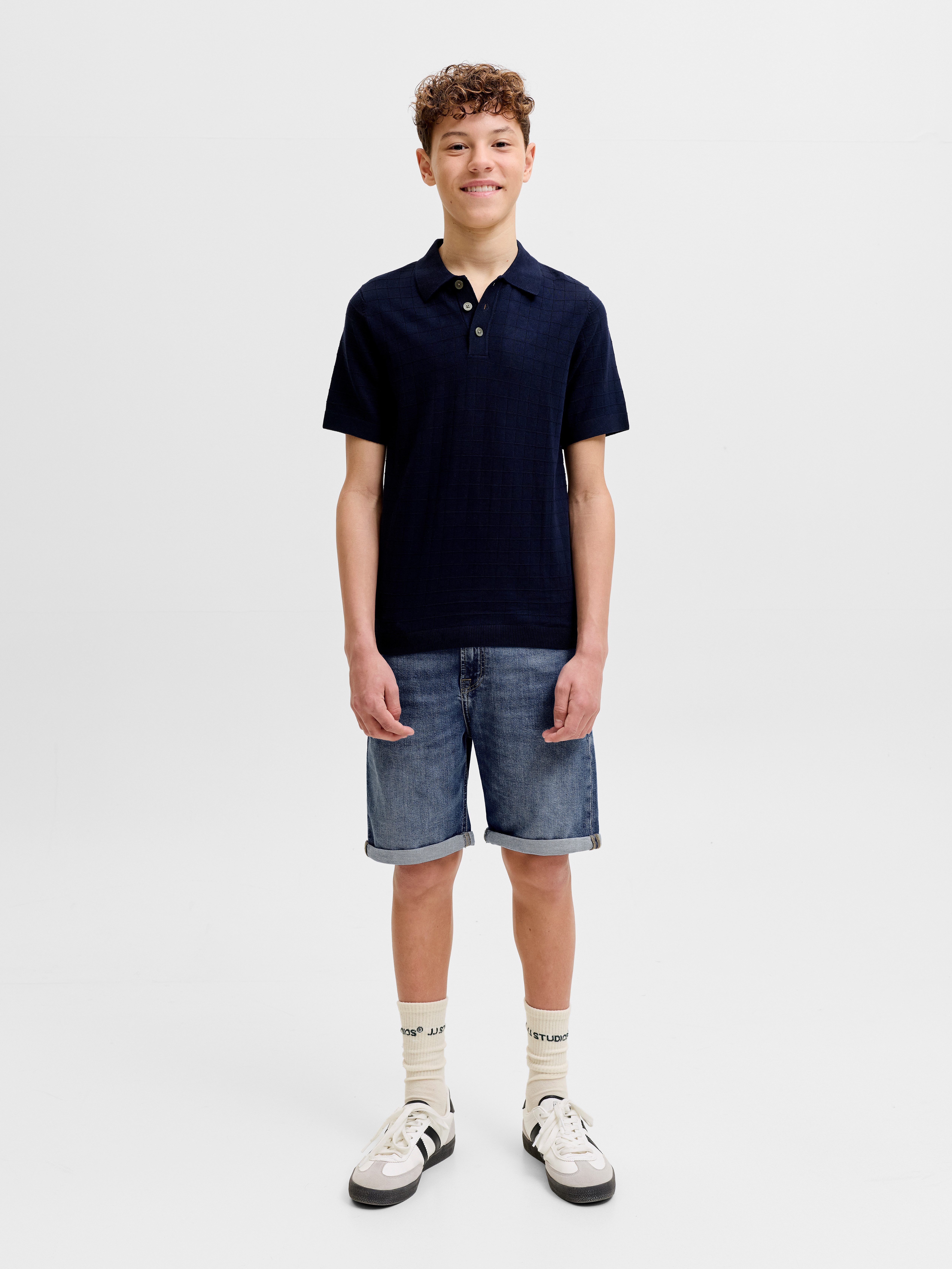 Jack & Jones Junior Shorts JJIRICK bequem mit mittlerer Taille für Jungen unifarben, modisch, regular fit, Web – Bild 4 von 5