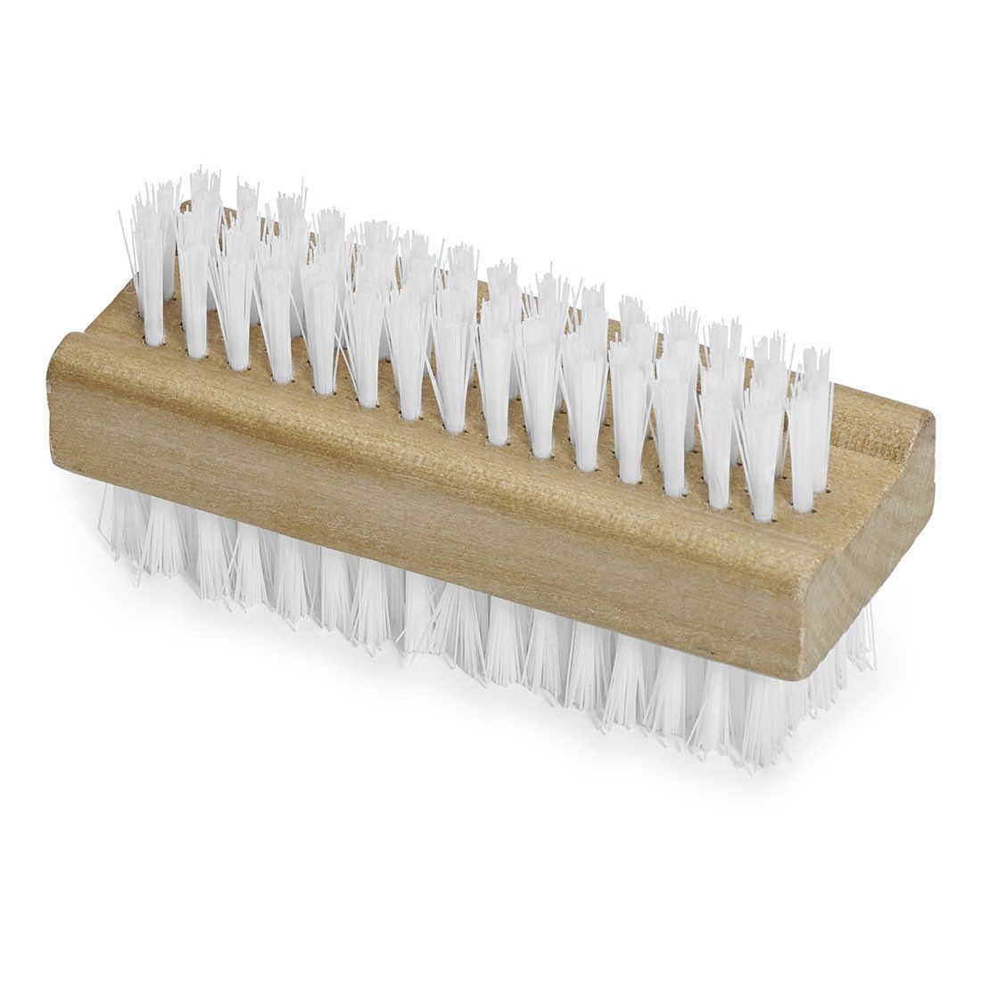 Nölle Nagelbürste Handwaschbürste doppelseitig PP-weiß, 1 Stück, Reinigungsset, Handwaschbürste, Borsten, Griff, Nagelbürste Reinigungsbürste Waschbürste Putzbürste Handbürste