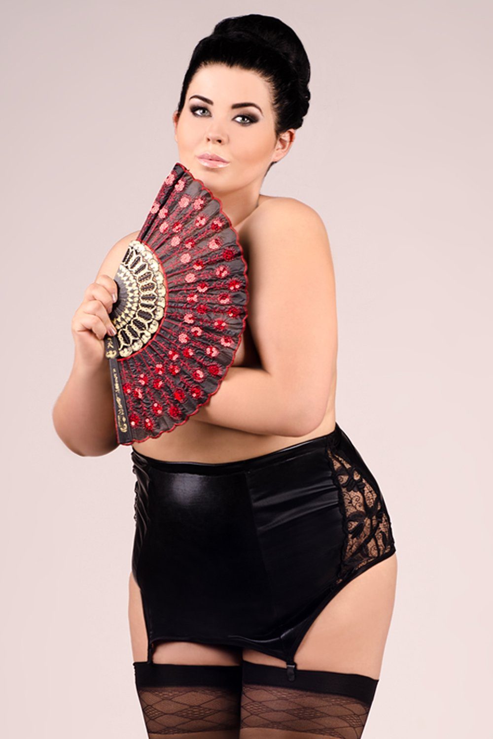 Andalea Strapsgürtel, Straps-Rock in weiß - 38/40