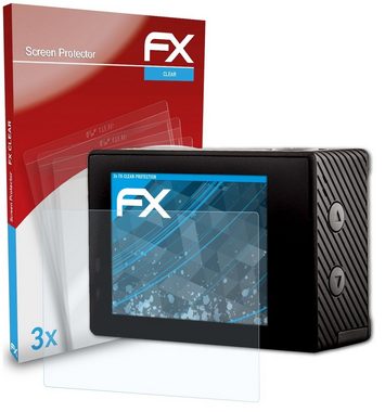 atFoliX Schutzfolie Displayschutz für Easypix GoXtreme Black Hawk 4K, (3 Folien), Ultraklar und hartbeschichtet