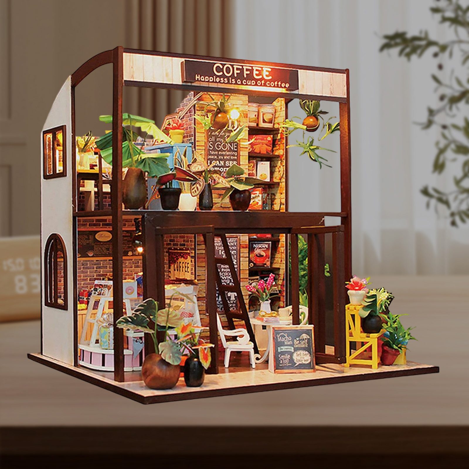 REDOM 3D-Puzzle DIY Miniaturhaus mit LED-Licht günstig online kaufen