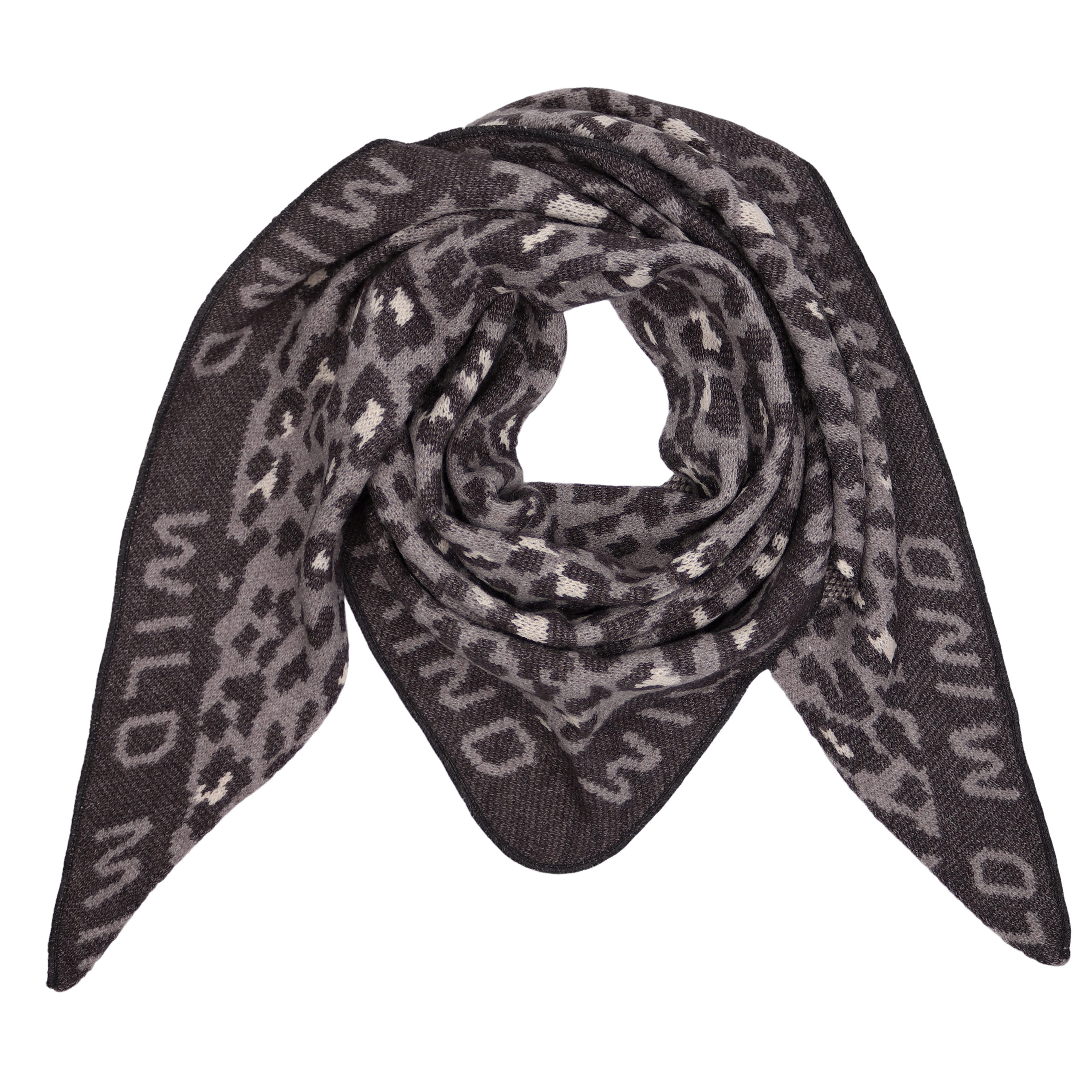 MIRROSI Dreieckstuch kuschliger und warmer Dreiecksschal ca.190x80 cm, (Leo Muster; Neue Kollektion Herbst/Winter 2025), Trendiges LEO-Design, wärmend & weich
