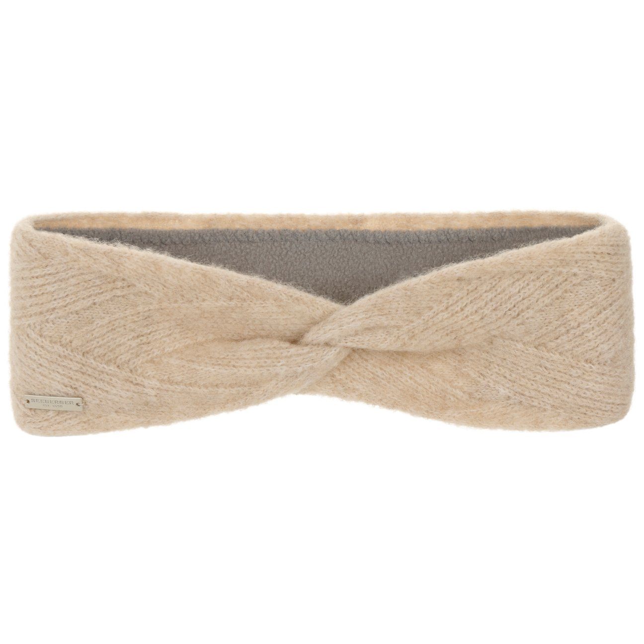 Seeberger Stirnband (1-St) Headband mit Futter beige