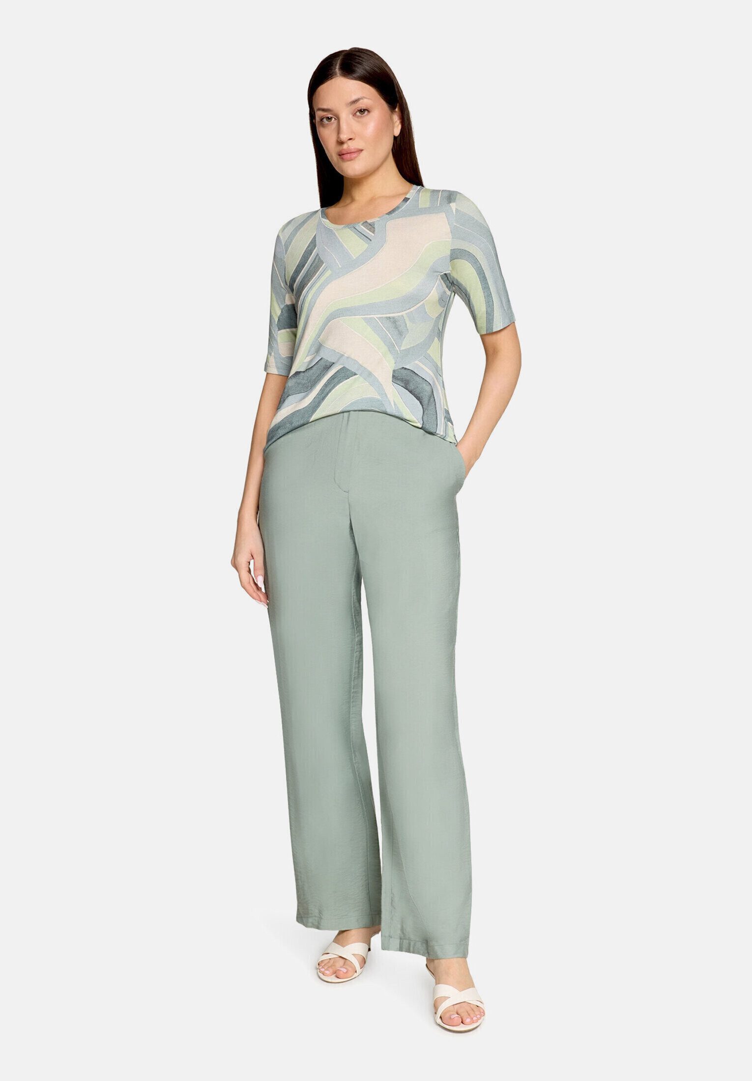 Betty Barclay Kurzarmshirt Damen mit Rundhalsausschnitt (1-tlg)
