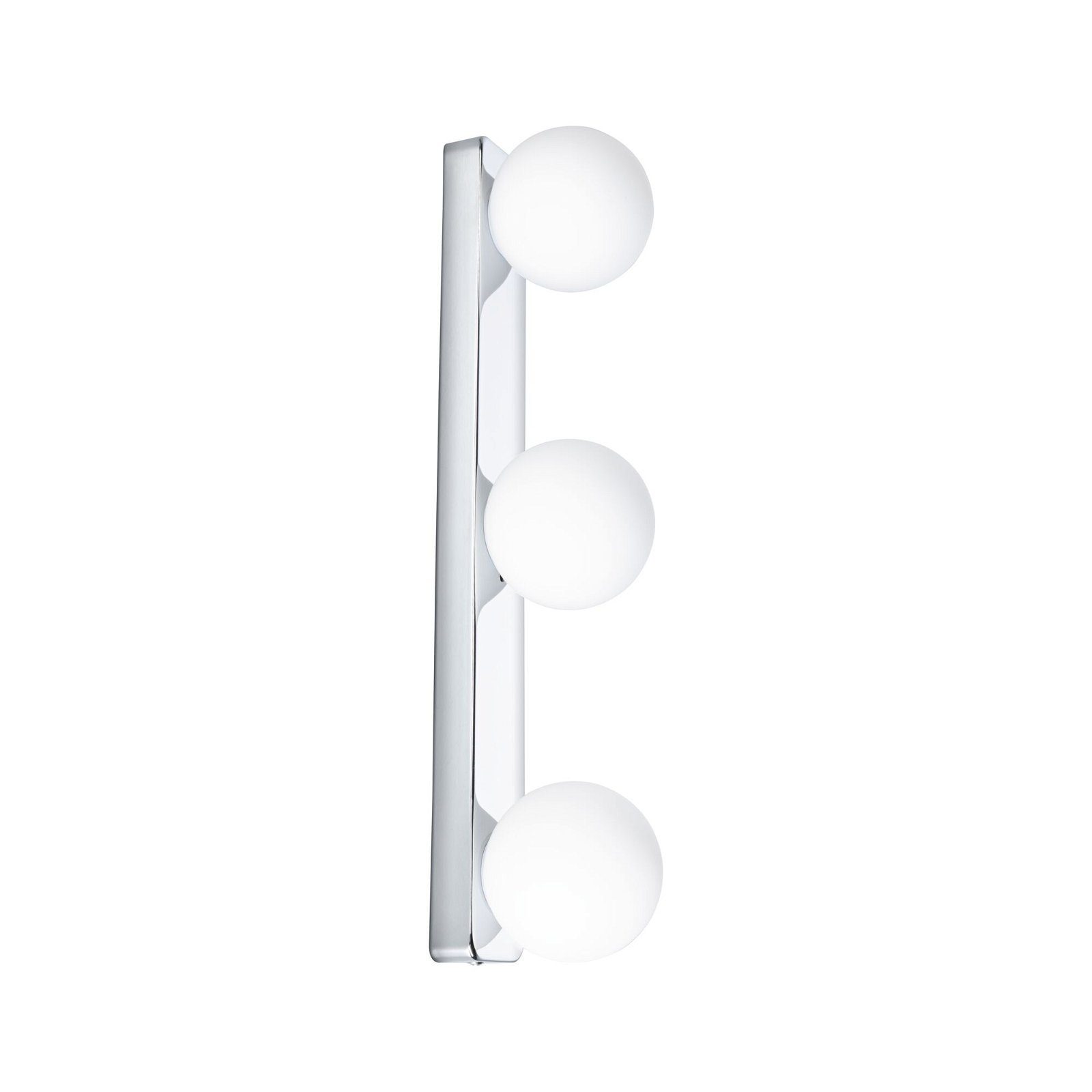 3x20W Glas/Metall, Gove Deckenleuchte G9 Selection Bathroom Balken Satin/Chrom IP44 max. ohne Paulmann Leuchtmittel,