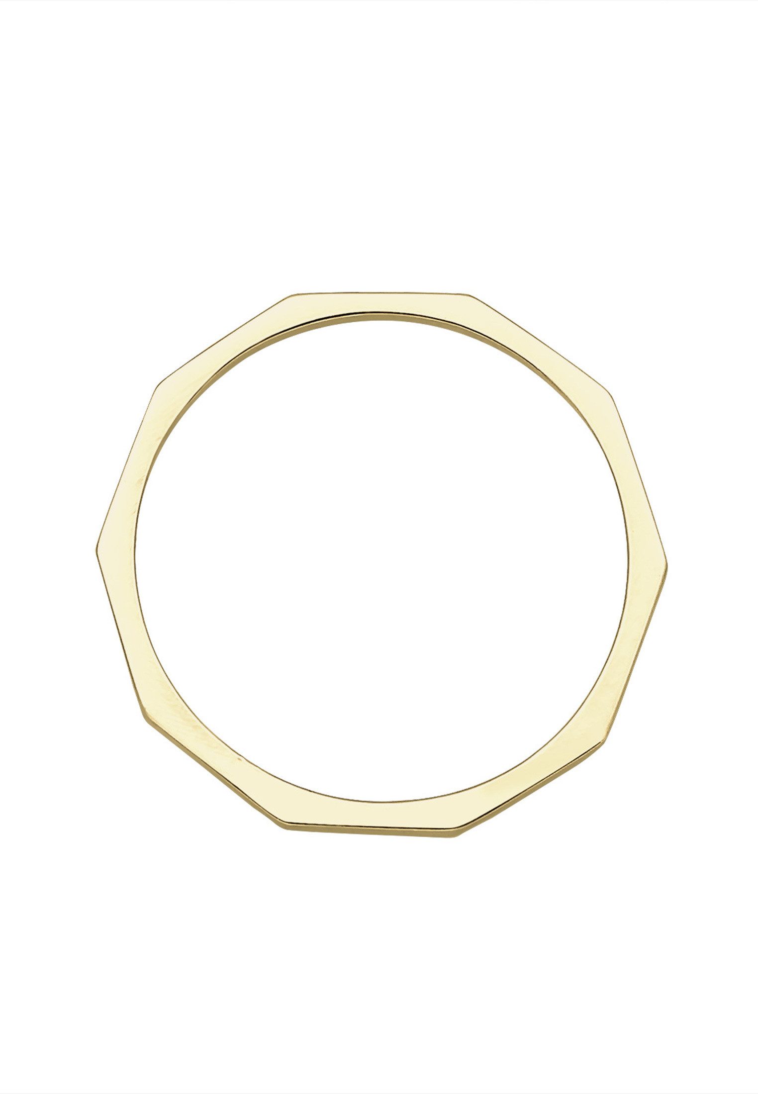 Elli Premium Fingerring Bandring 375 Gelbgold, Geo – Bild 3 von 5