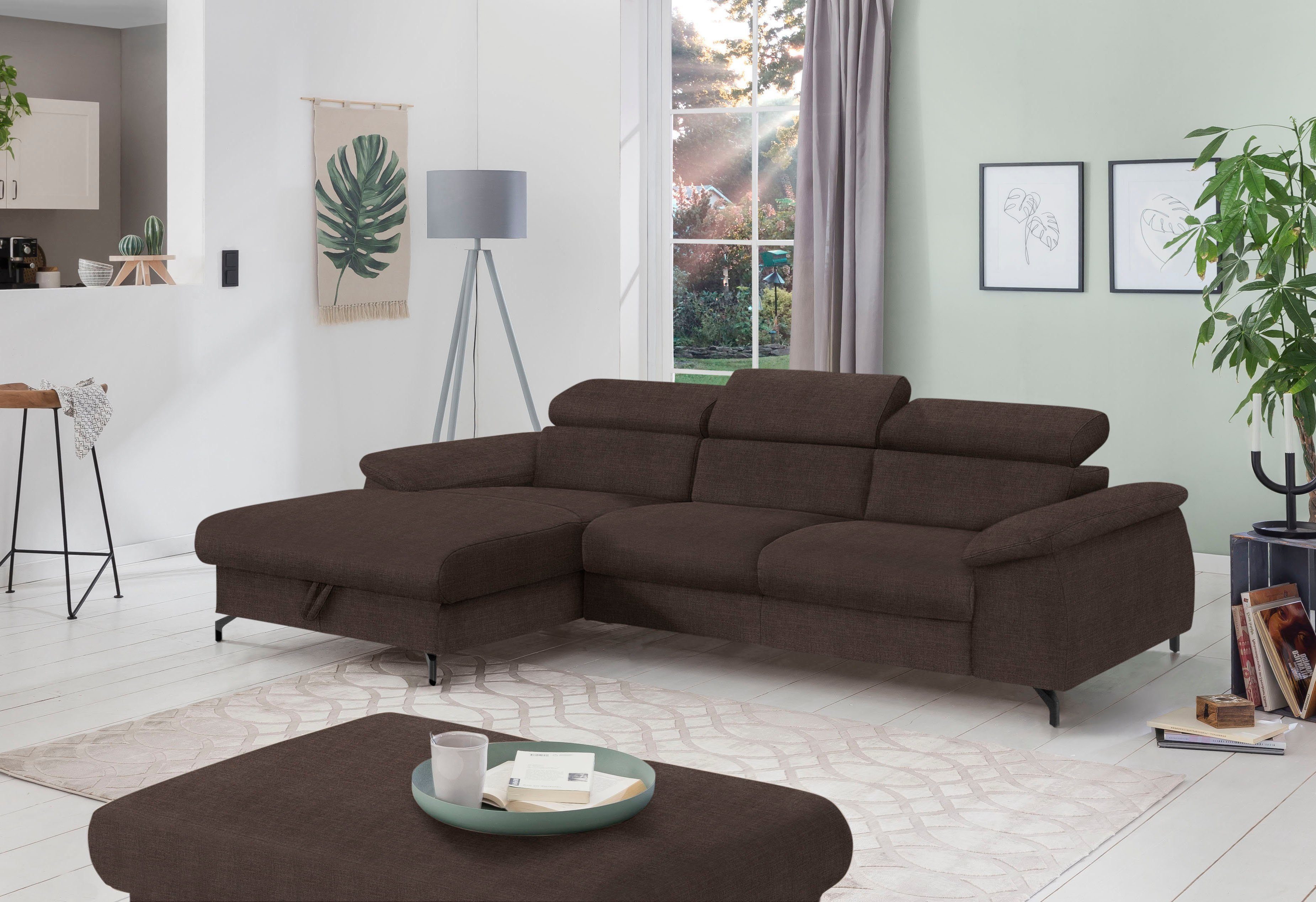 COTTA Polstergarnitur Komaris L-Form, (Set), Set bestehend aus: Ecksofa mit günstig online kaufen