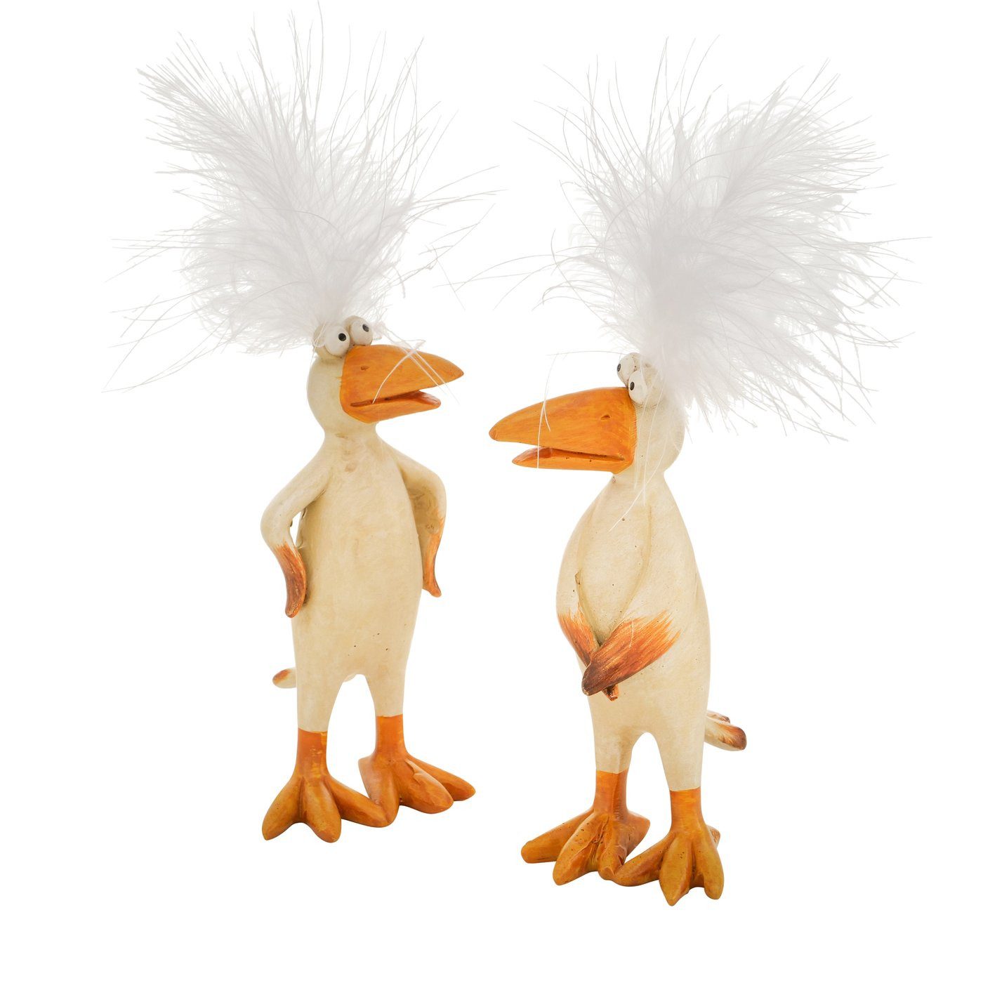 BOLTZE Comicfigur 2er Set Figur "Carusy" - Charmante und Lustige Vogelfiguren
