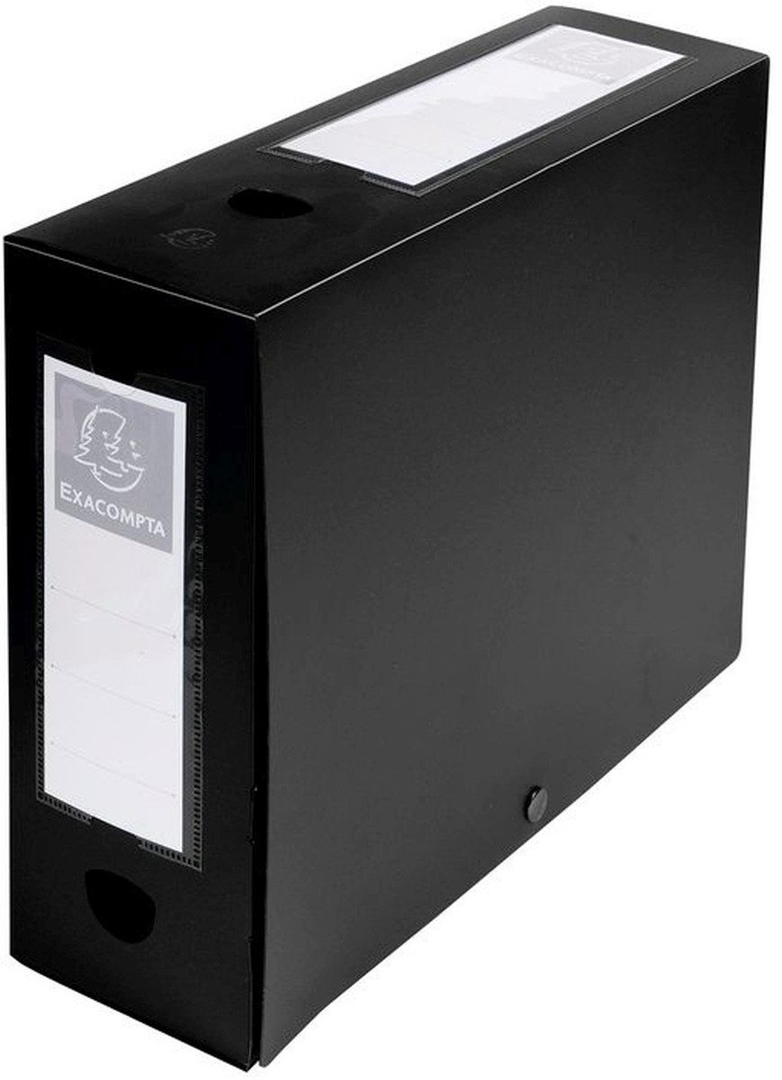 Fächermappe Sammelbox A4 100mm PP schwarz