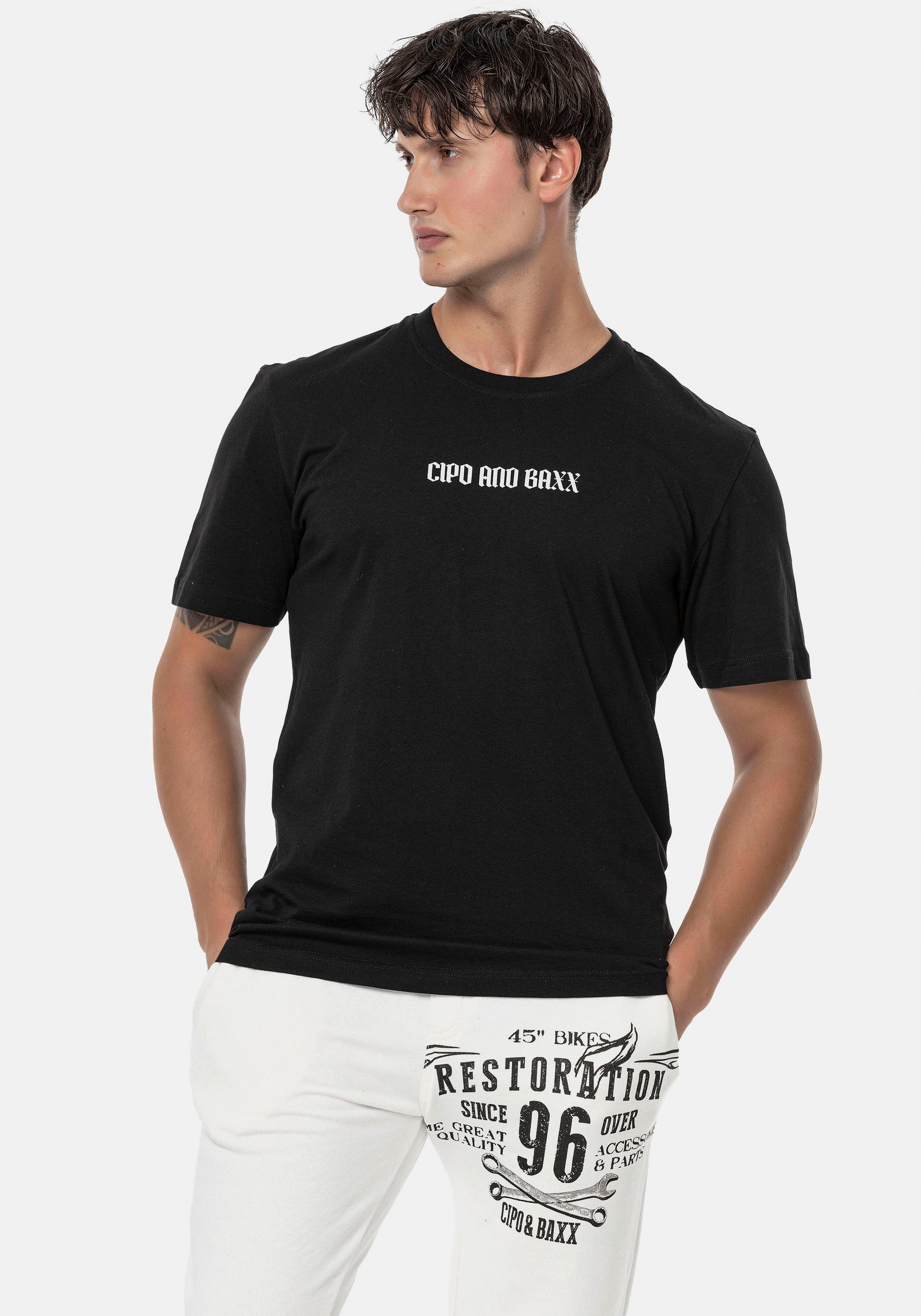 Cipo & Baxx Kurzarmshirt günstig online kaufen