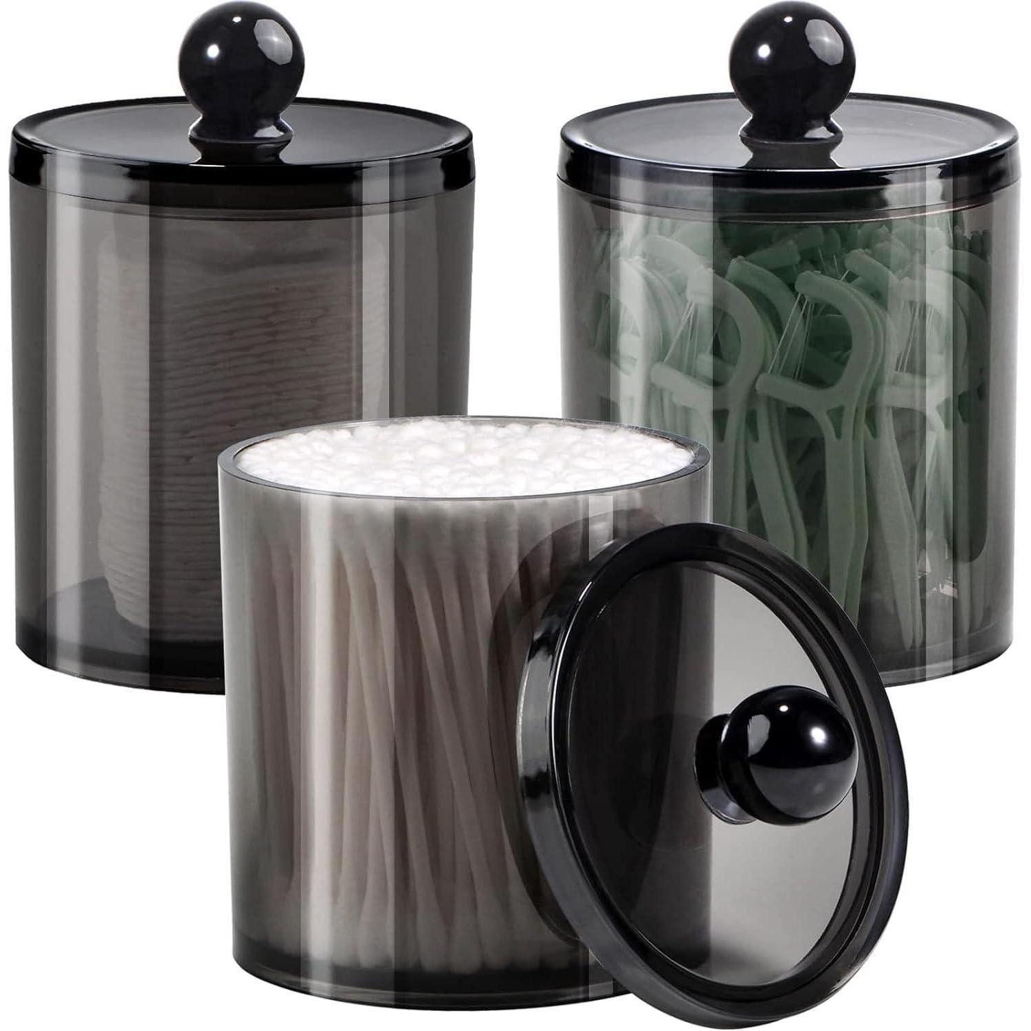 LuxusKollektion Trinkflasche Kosmetik Organizer mit Apothekergläsern für Badezimmer - 3-teilig