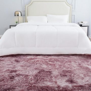 Zeltteppiche Flauschiger rosa Shaggy-Teppich fürs Wohnzimmer, KIKI